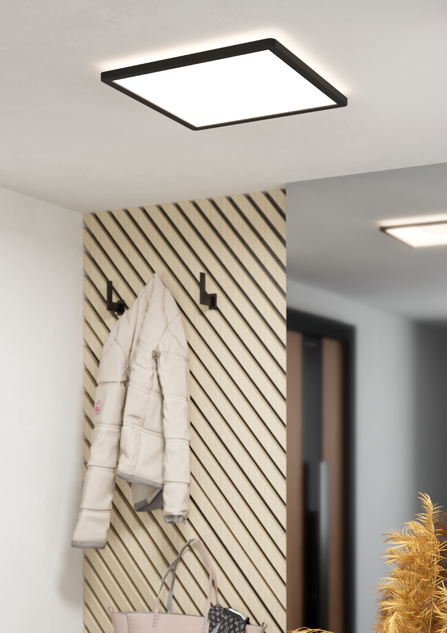 Eglo Wand-/Deckenleuchte Minerario, 20,4W, schwarz
