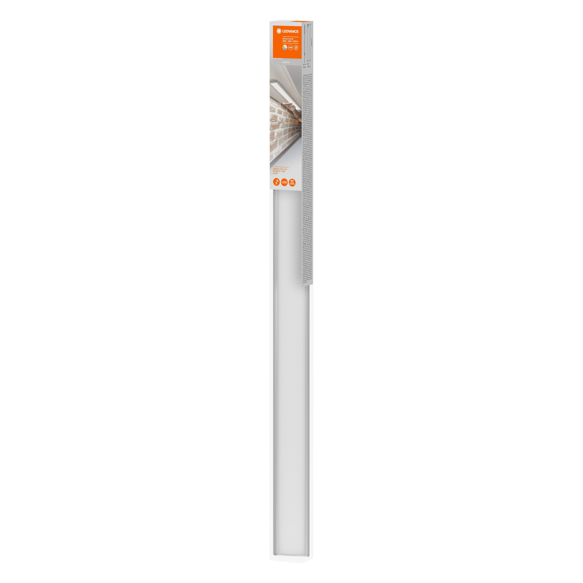 LEDVANCE Unterbauleuchte Linear LED Flat Sensor + USB, 600 mm LEDVANCE Unterbauleuchte Linear LED Flat Sensor + USB, 600 mm