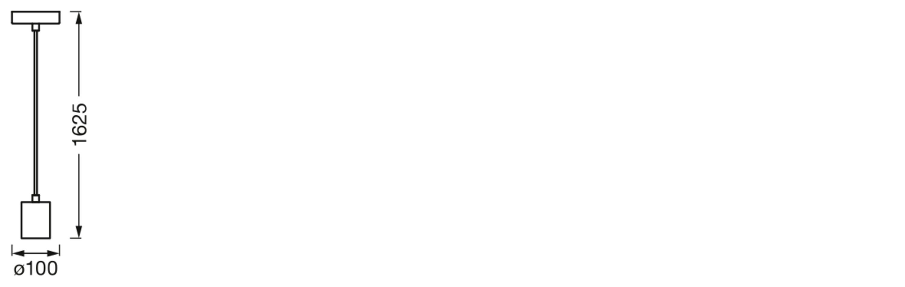 Osram Vintage 1906 Pendelleuchte Bobbin, E27, schwarz