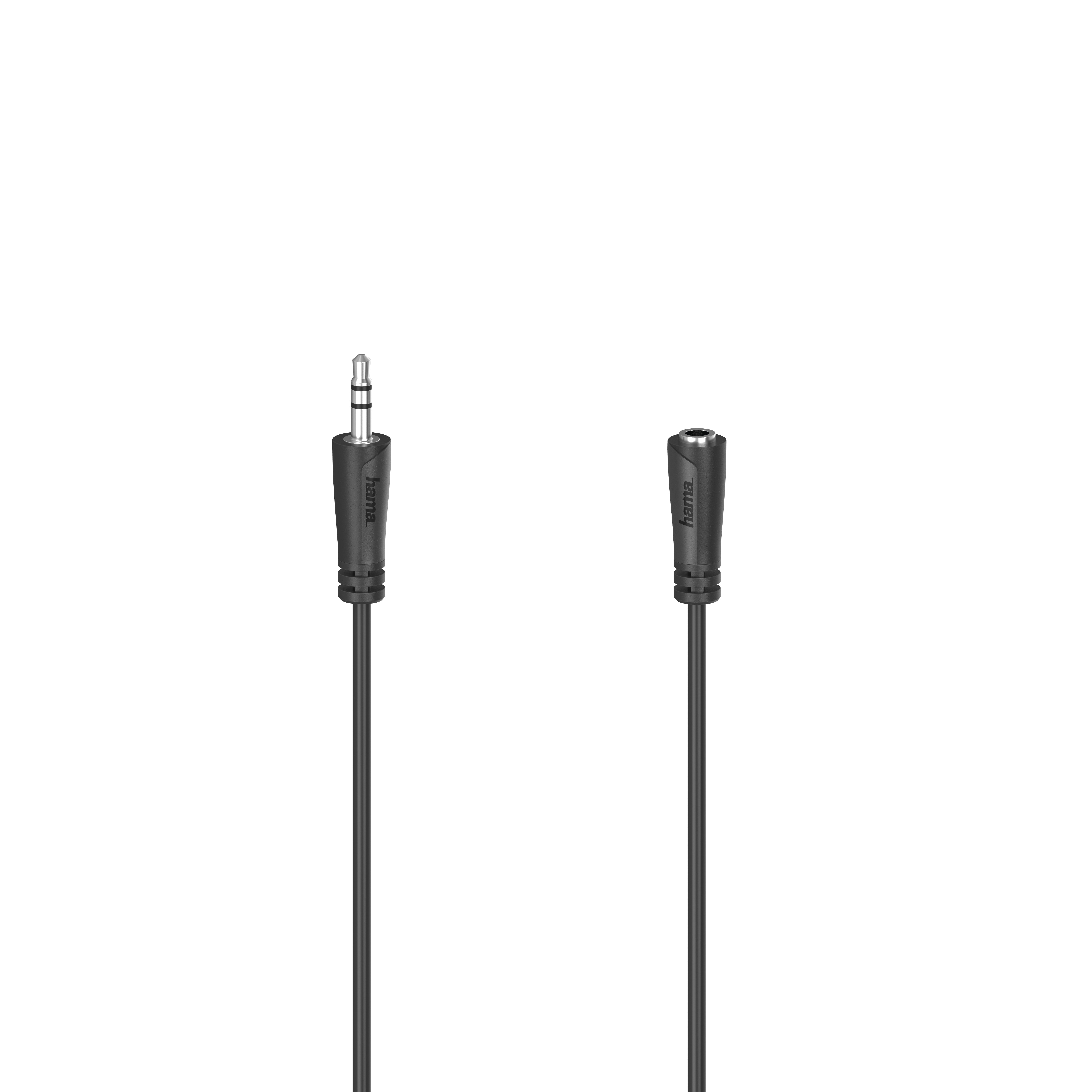 812989 Hama Audio-Verlängerungskabel, 35-MM-Klinken-Stecker, 1,5M