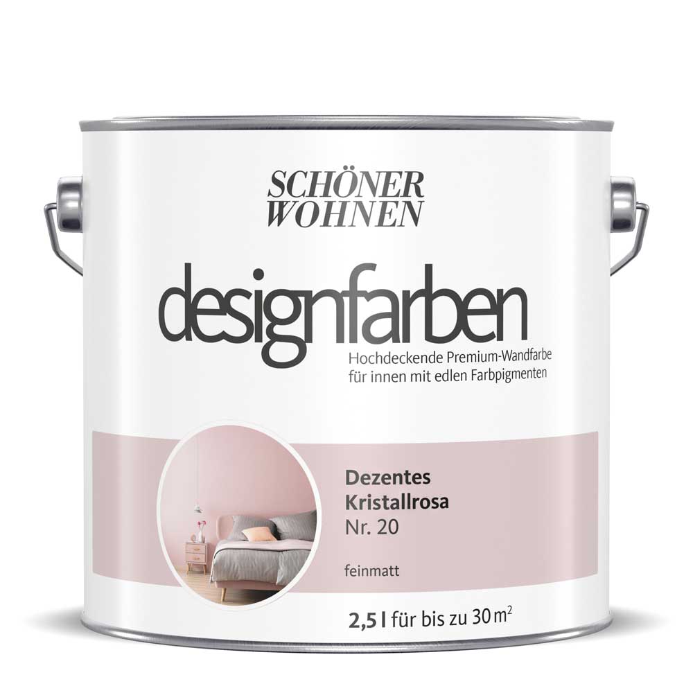 Schöner Wohnen Designfarbe, dezentes kristallrosa, 2,5L Schöner Wohnen Designfarbe, dezentes kristallrosa, 2,5L