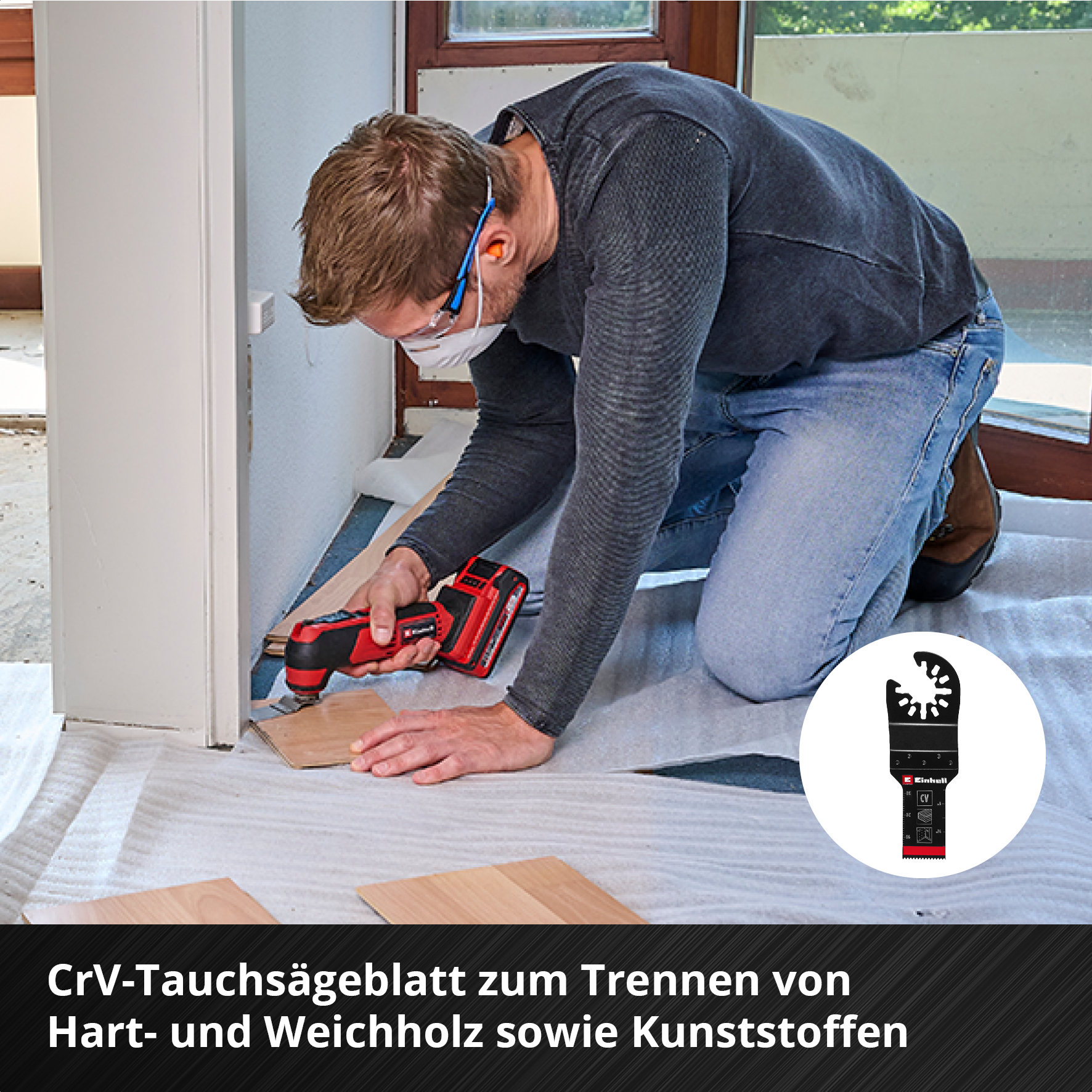 Einhell Multitool-Set mit Universalaufnahme, 4-tlg. 