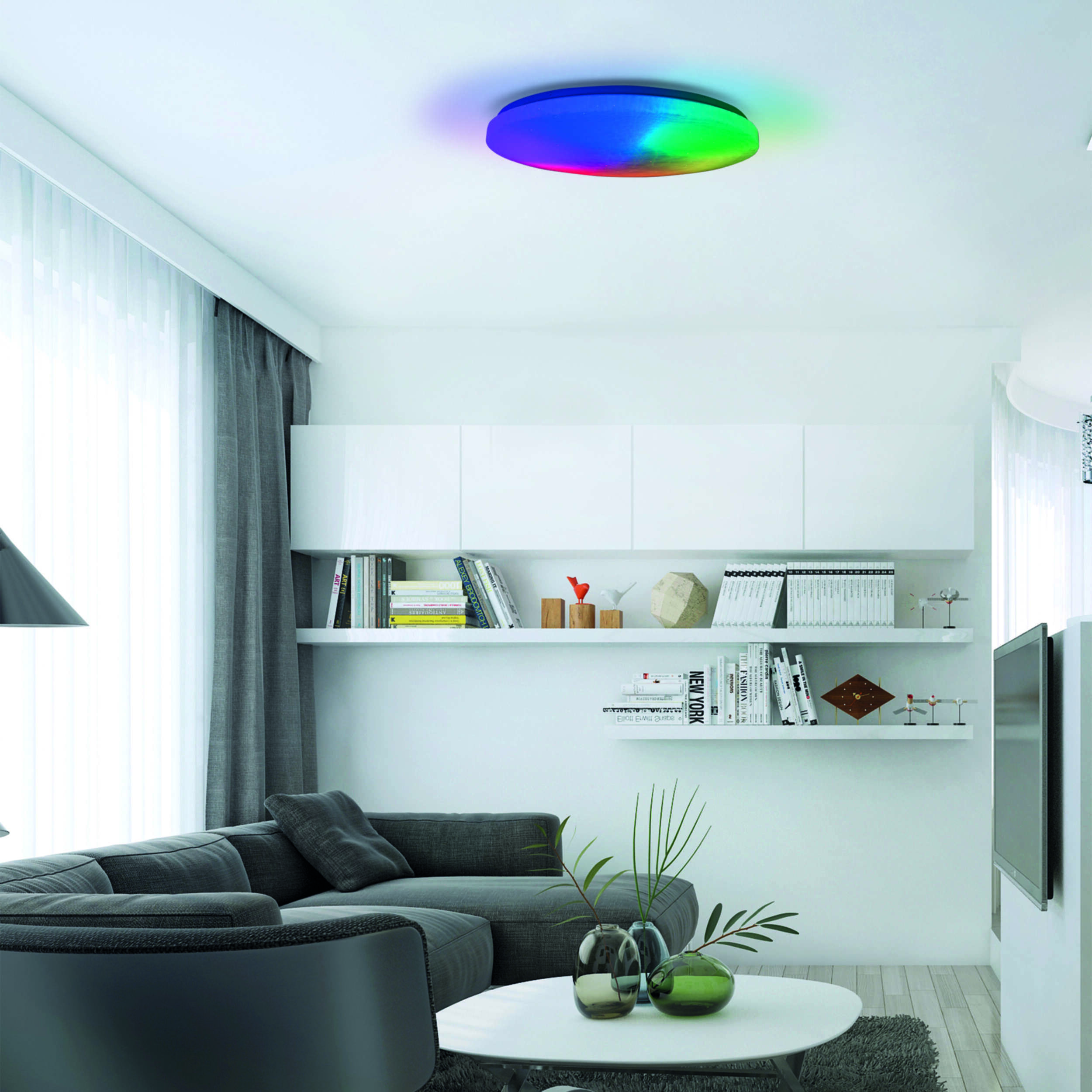 Näve LED Deckenleuchte "RAINBOW", weiß, ø 58 cm Näve LED Deckenleuchte "RAINBOW", weiß, ø 58 cm