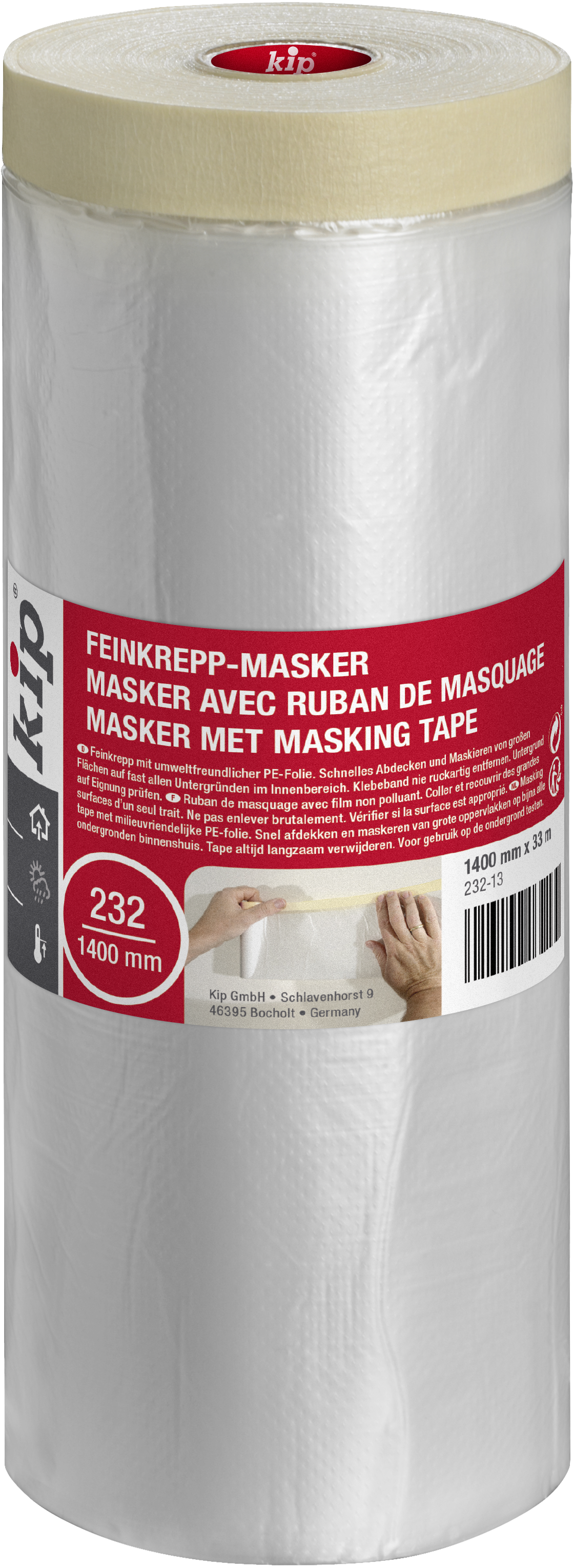 084518 Kip Feinkrepp Masker