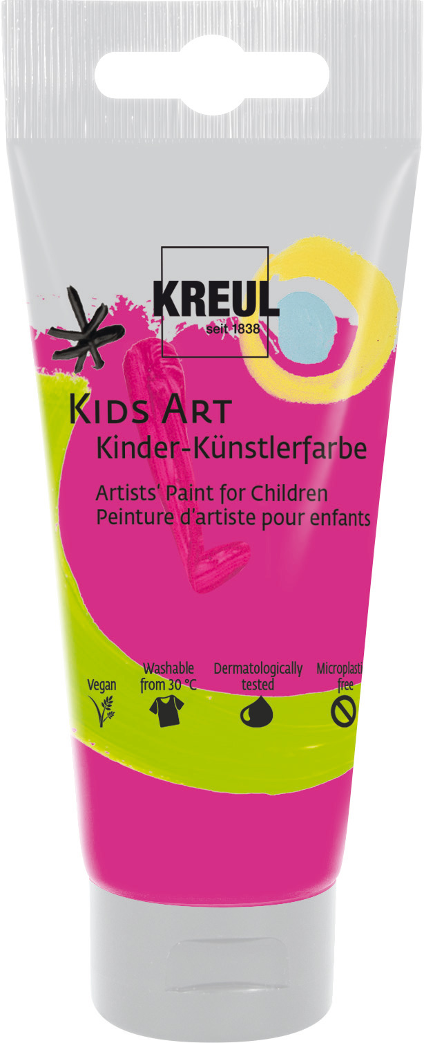 Kreul Kids Art Kinder-Künstlerfarbe Magenta, 75 ml