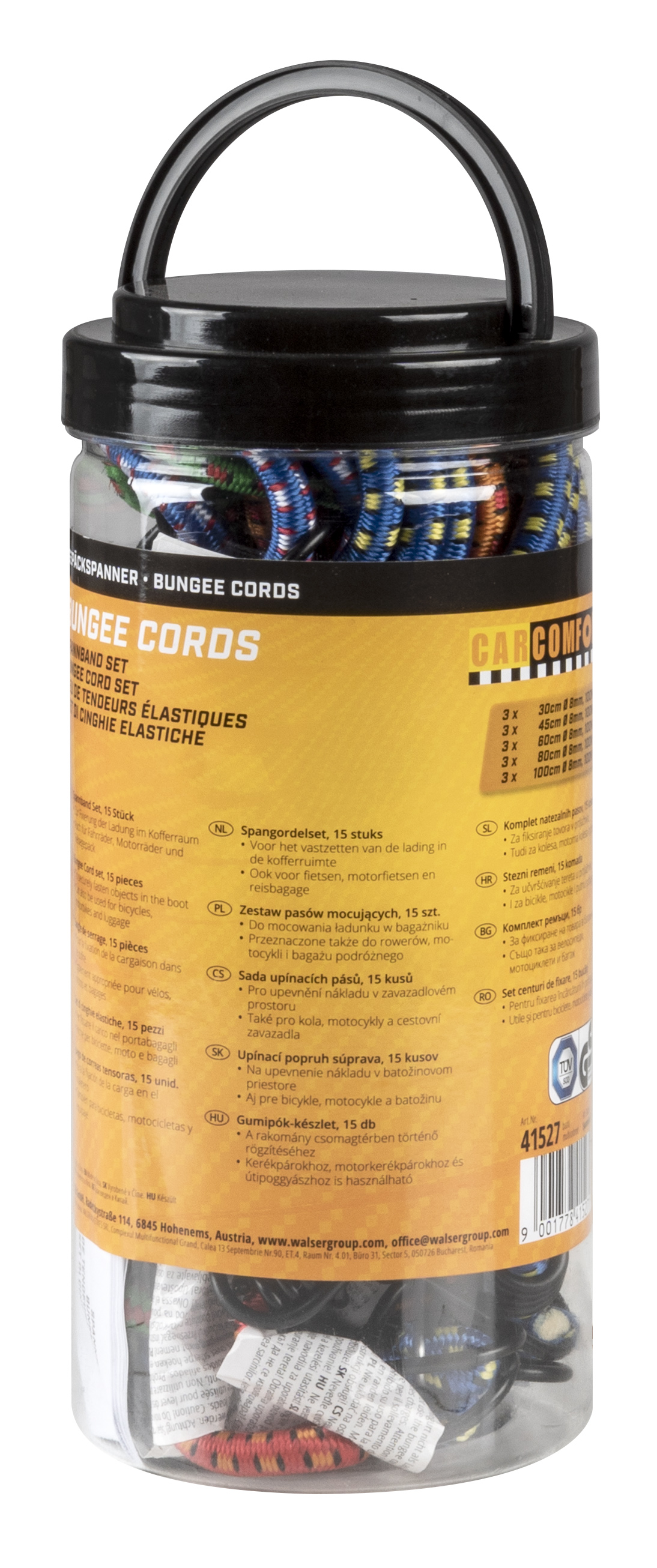 CarComfort Spannband-Set 15-teilig