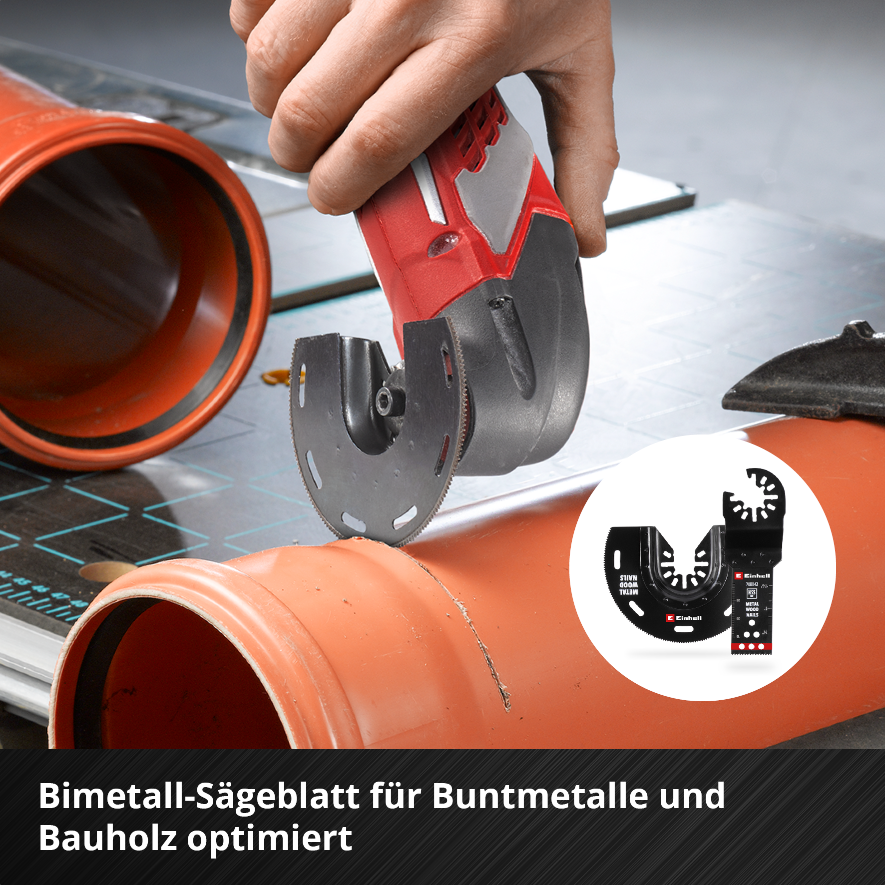 Einhell Universal-Multitool-Set mit Universalaufnahme, 17-tlg.