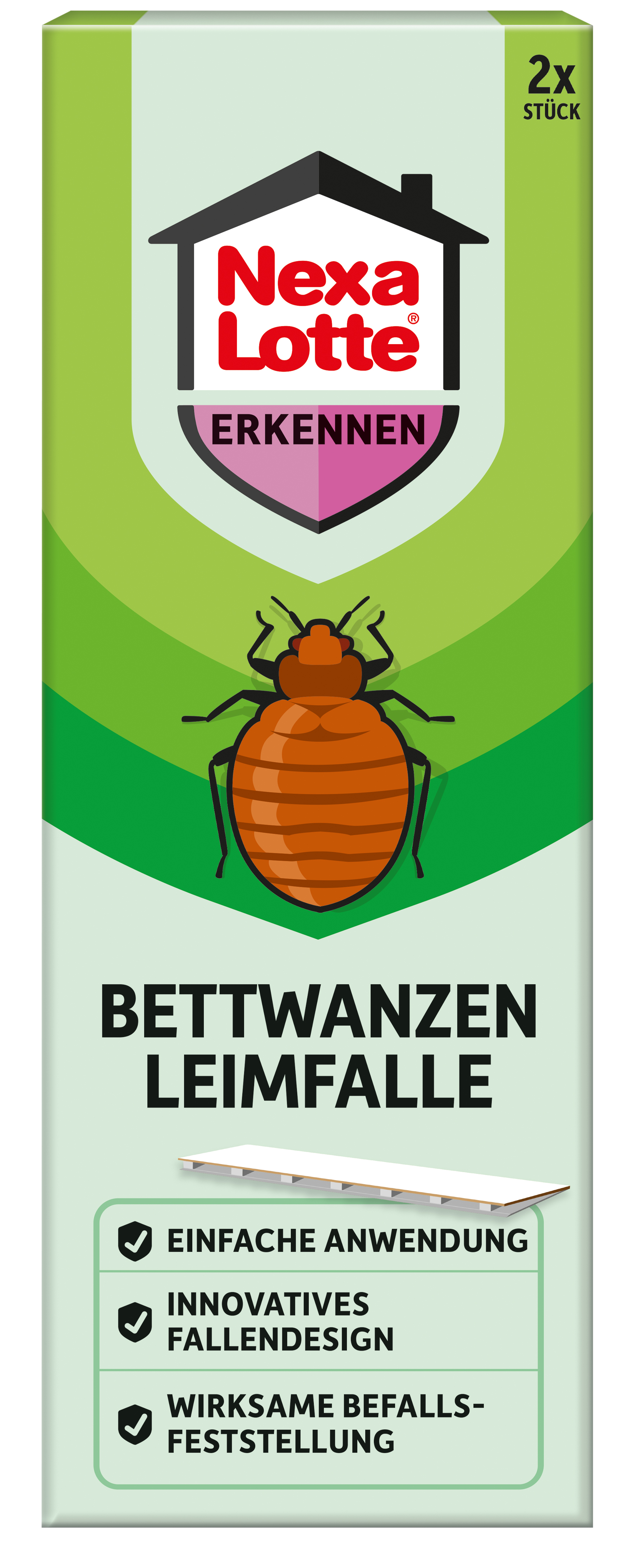Nexa Lotte Bettwanzen Leimfalle, 2 Stück Nexa Lotte Bettwanzen Leimfalle, 2 Stück