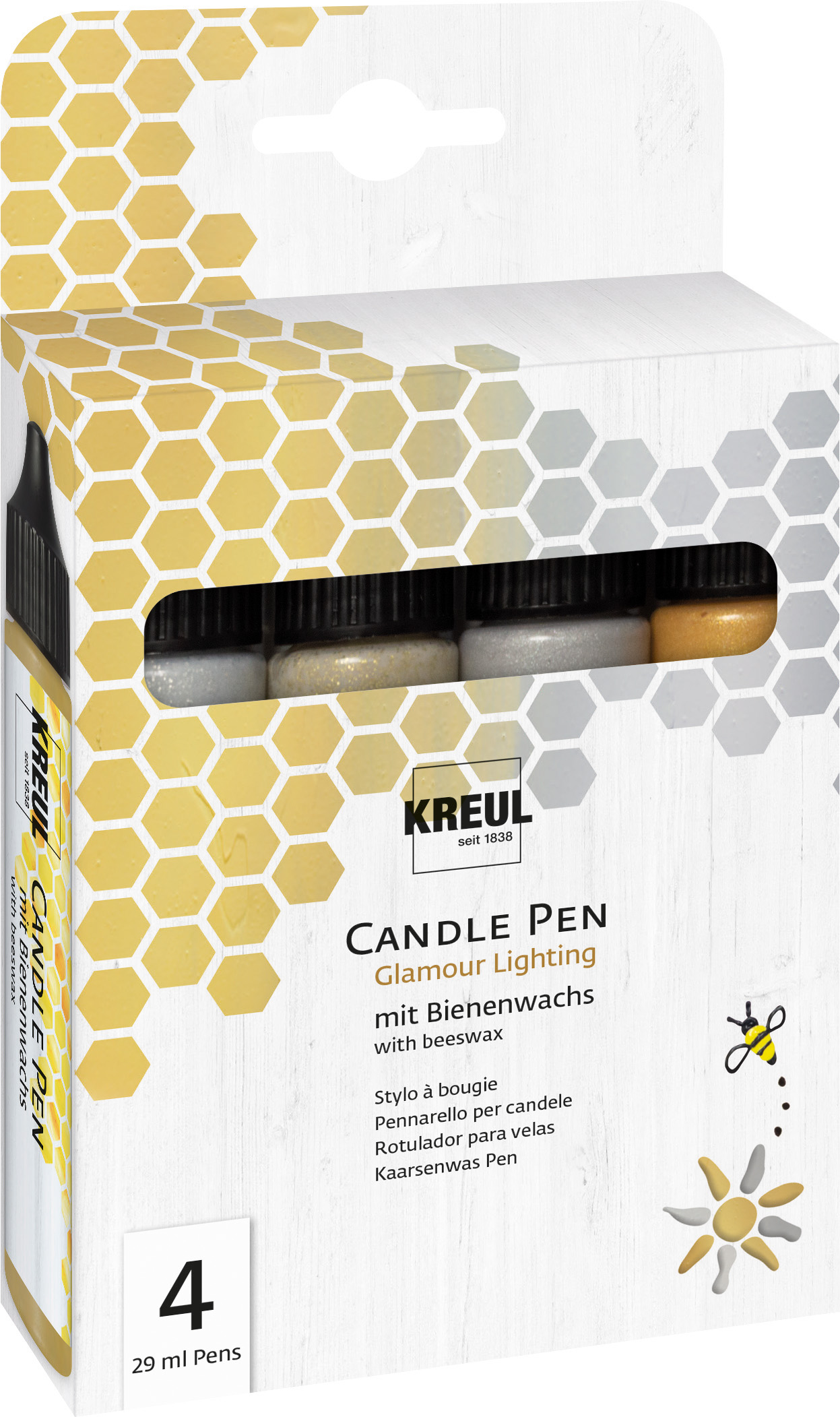 Kreul Candle Pen, 4er-Set, Glamour Lighting Kreul Candle Pen, 4er-Set, Glamour Lighting