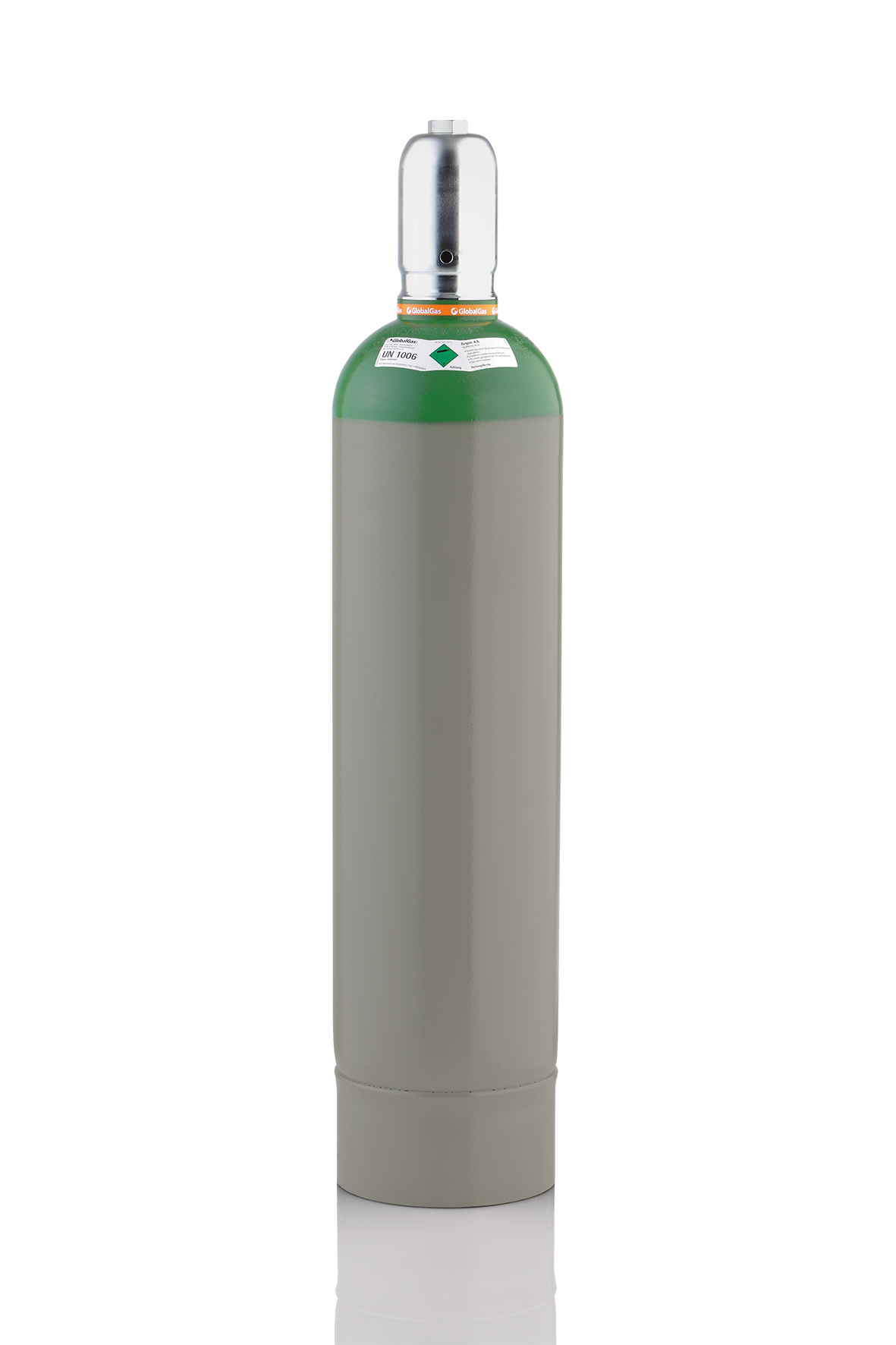 Globalgas Argon Nutzungsflasche, 10 L, leer Globalgas Argon Nutzungsflasche, 10 L, leer