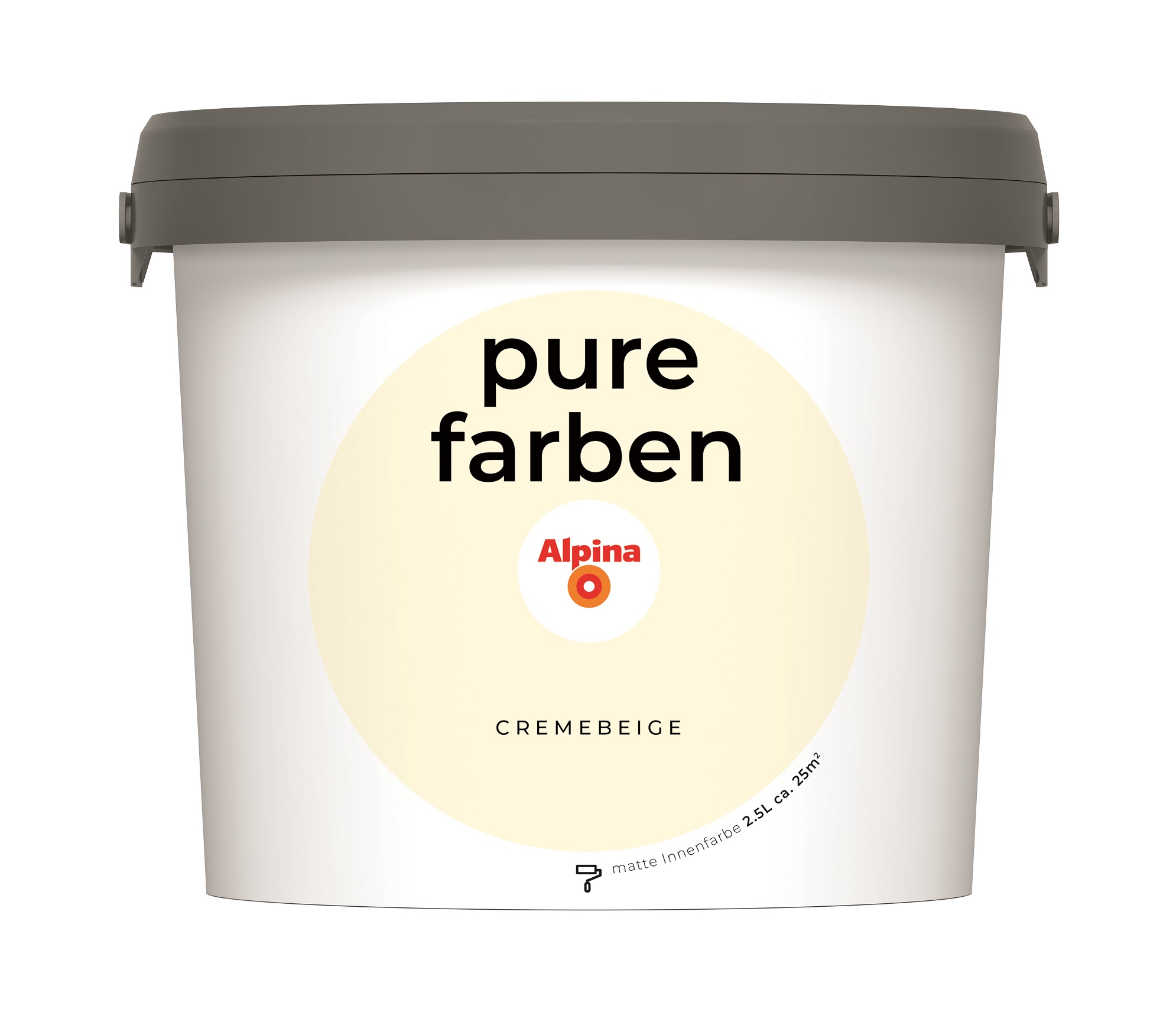 Alpina Pure Farben Cremebeige, 2,5 Liter