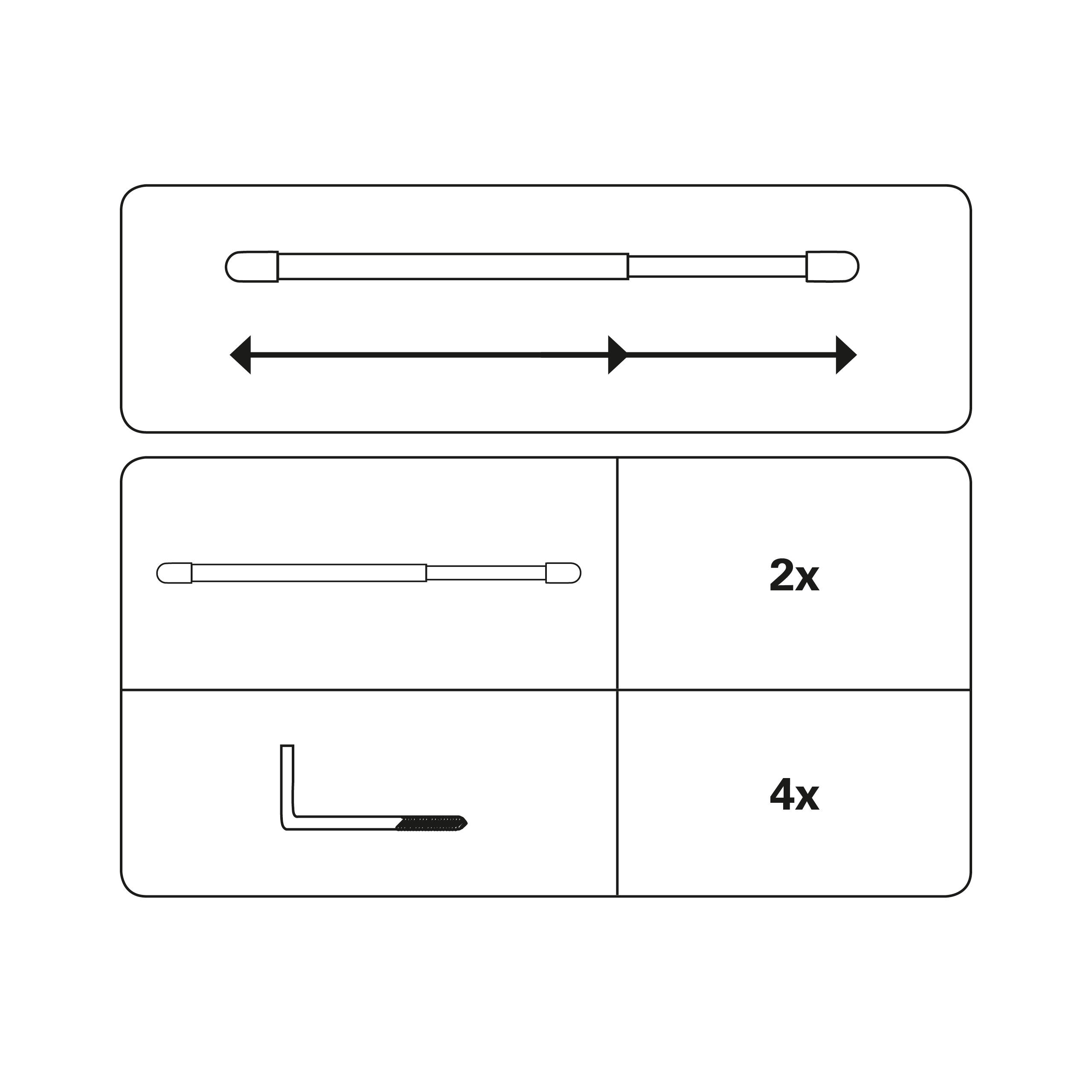 098220_02 GARDINIA VITRAGESTANGEN BRAUN 40CM