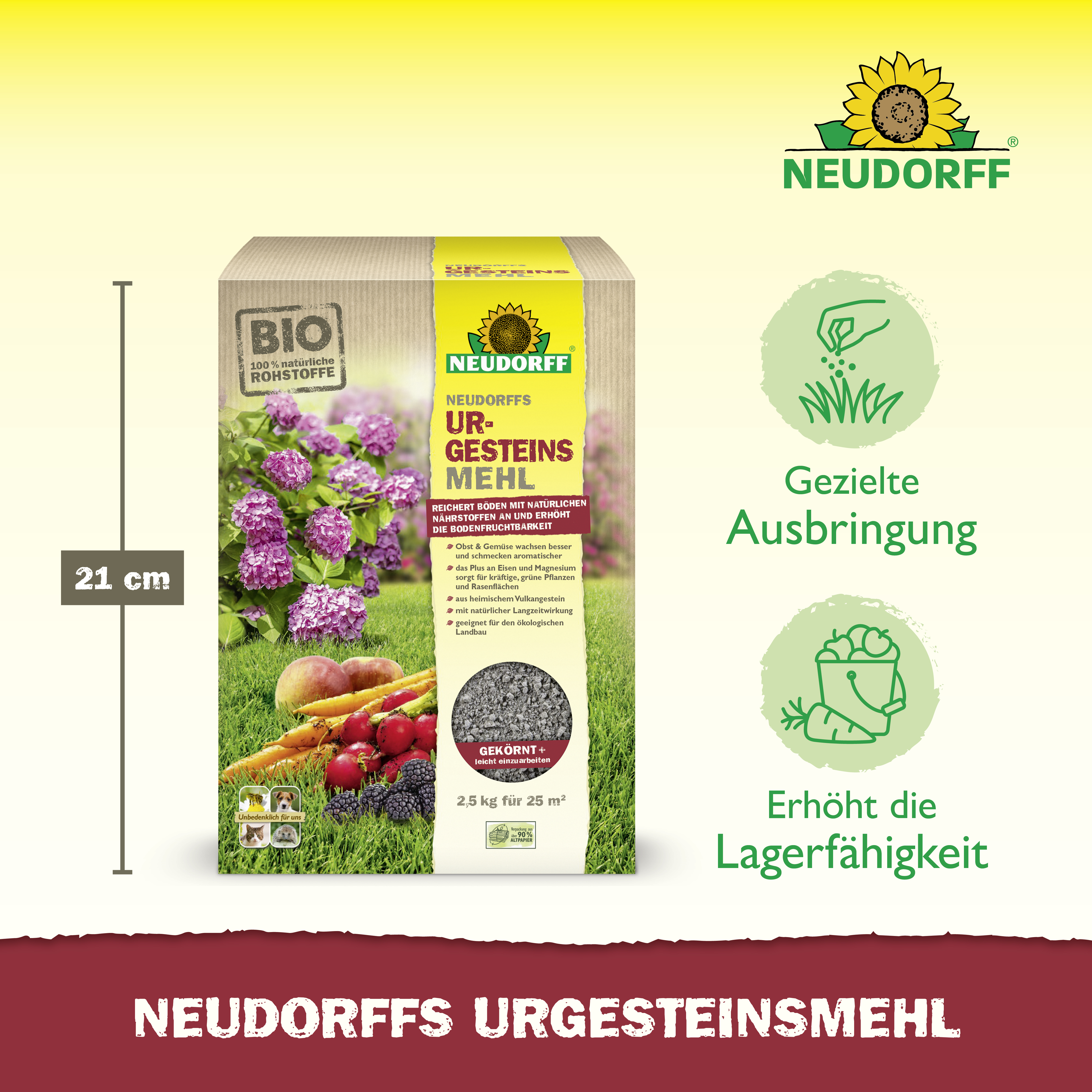 Neudorff UrgesteinsMehl, 2,5 kg