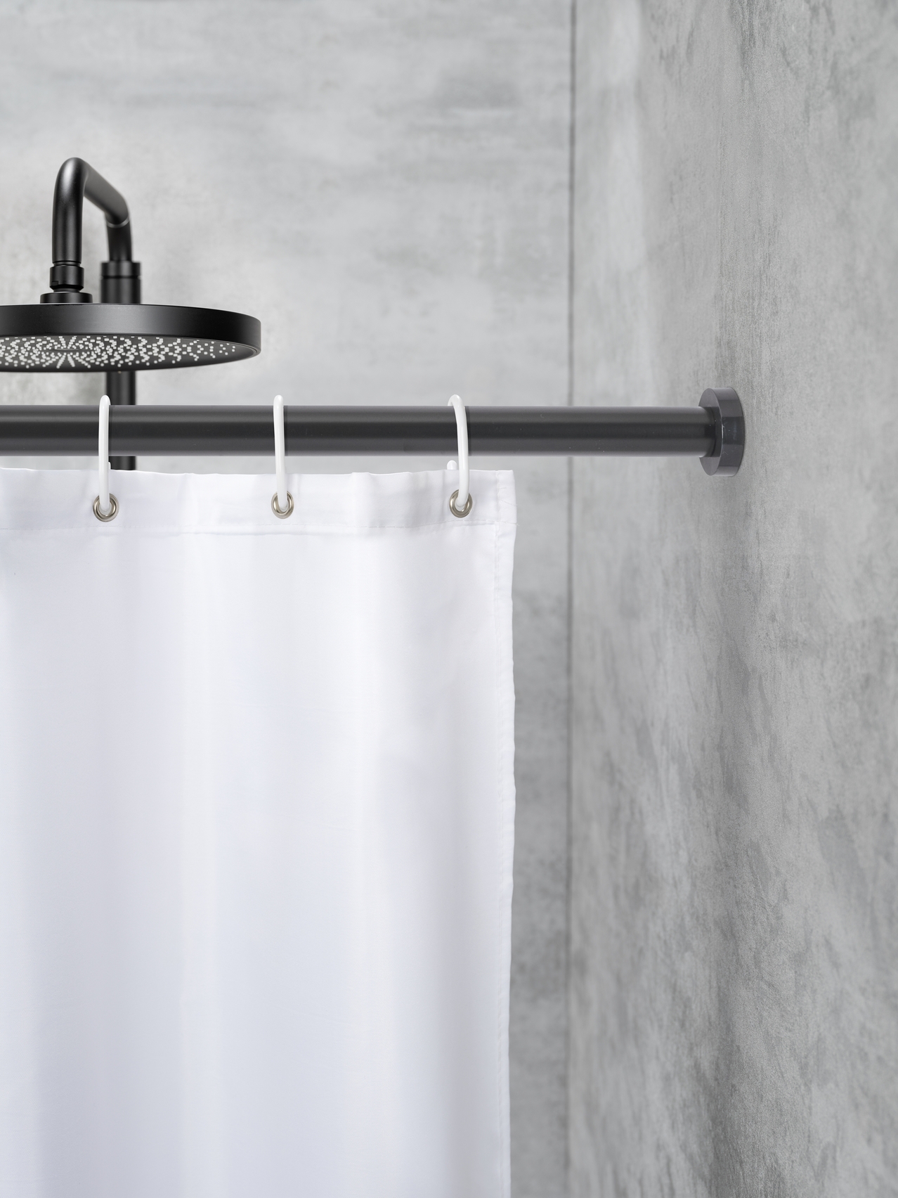 Schöner Wohnen Teleskop Duschstang.Obleon, 70-115 cm, schwarz Schöner Wohnen Teleskop Duschstang.Obleon, 70-115 cm, schwarz