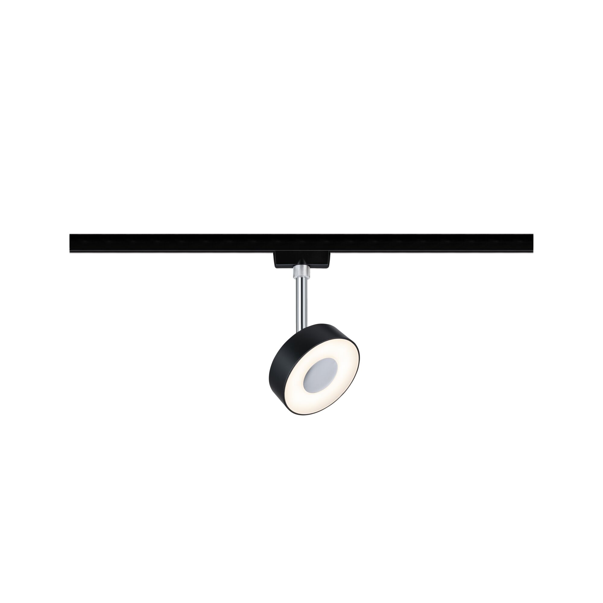 Paulmann URail Spot Circle, 1x5W, Schwarz matt/Chrom, 230V, 2700K Paulmann URail Spot Circle, 1x5W, Schwarz matt/Chrom, 230V, 2700K