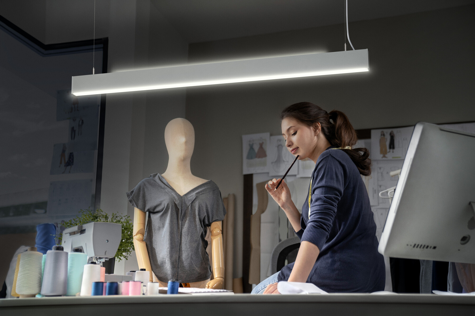 Osram LED Pendelleuchte Office Line, dimmbar, Neutralweiß