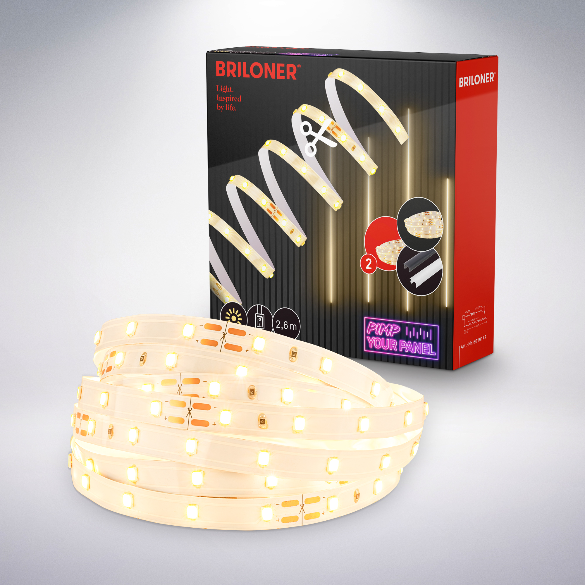 Briloner Pimp your Panel, LED-Band Erweiterungsset Briloner Pimp your Panel, LED-Band Erweiterungsset
