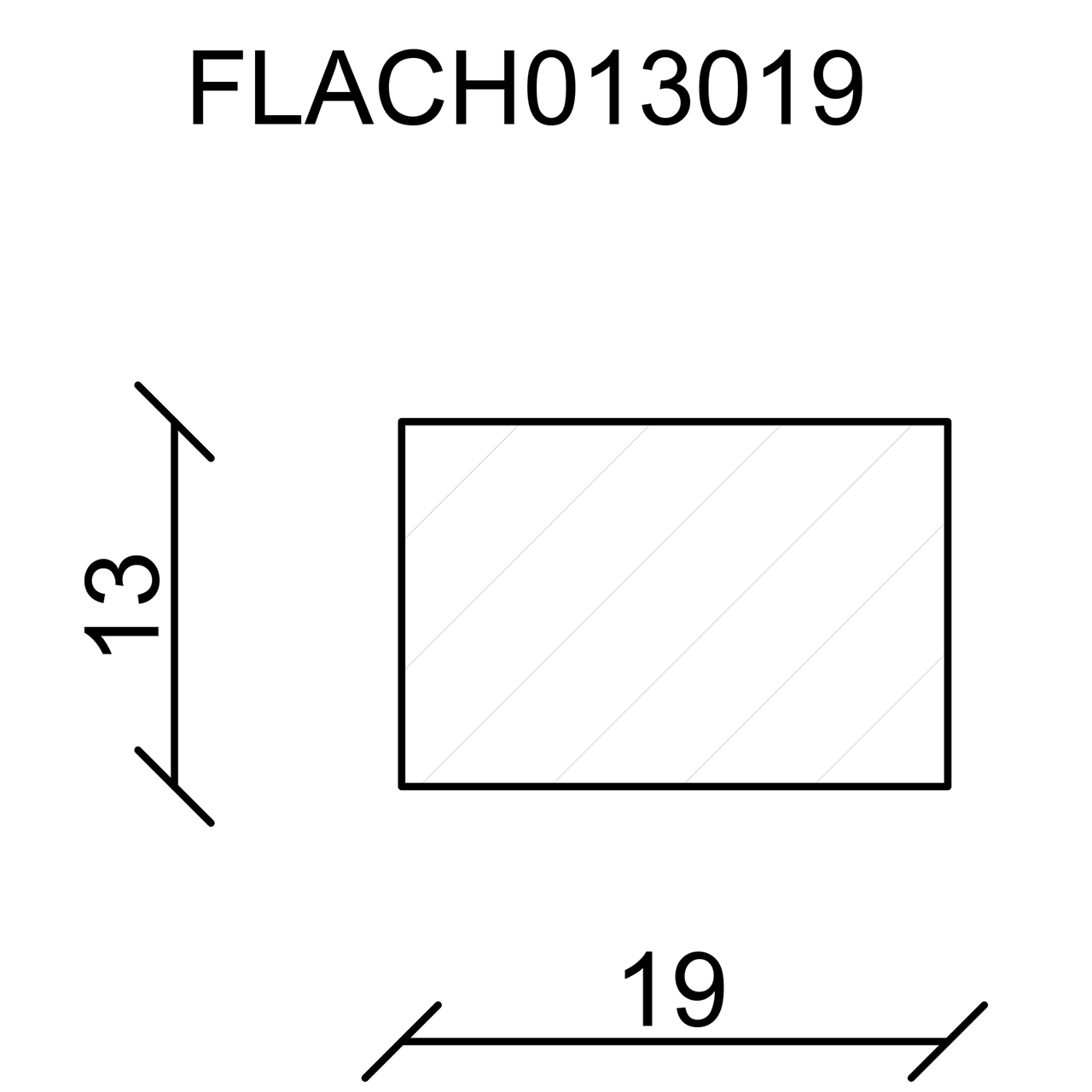 544193-Querschnitt Neuhofer Flachleiste, Fichte/Kiefer astrein roh