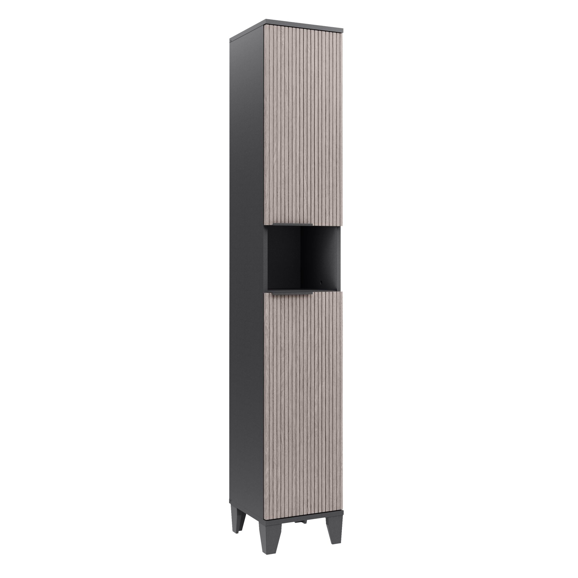 Badmobil LUCCA Hochschrank, 301 x 1805 x 320 mm, Anthrazit