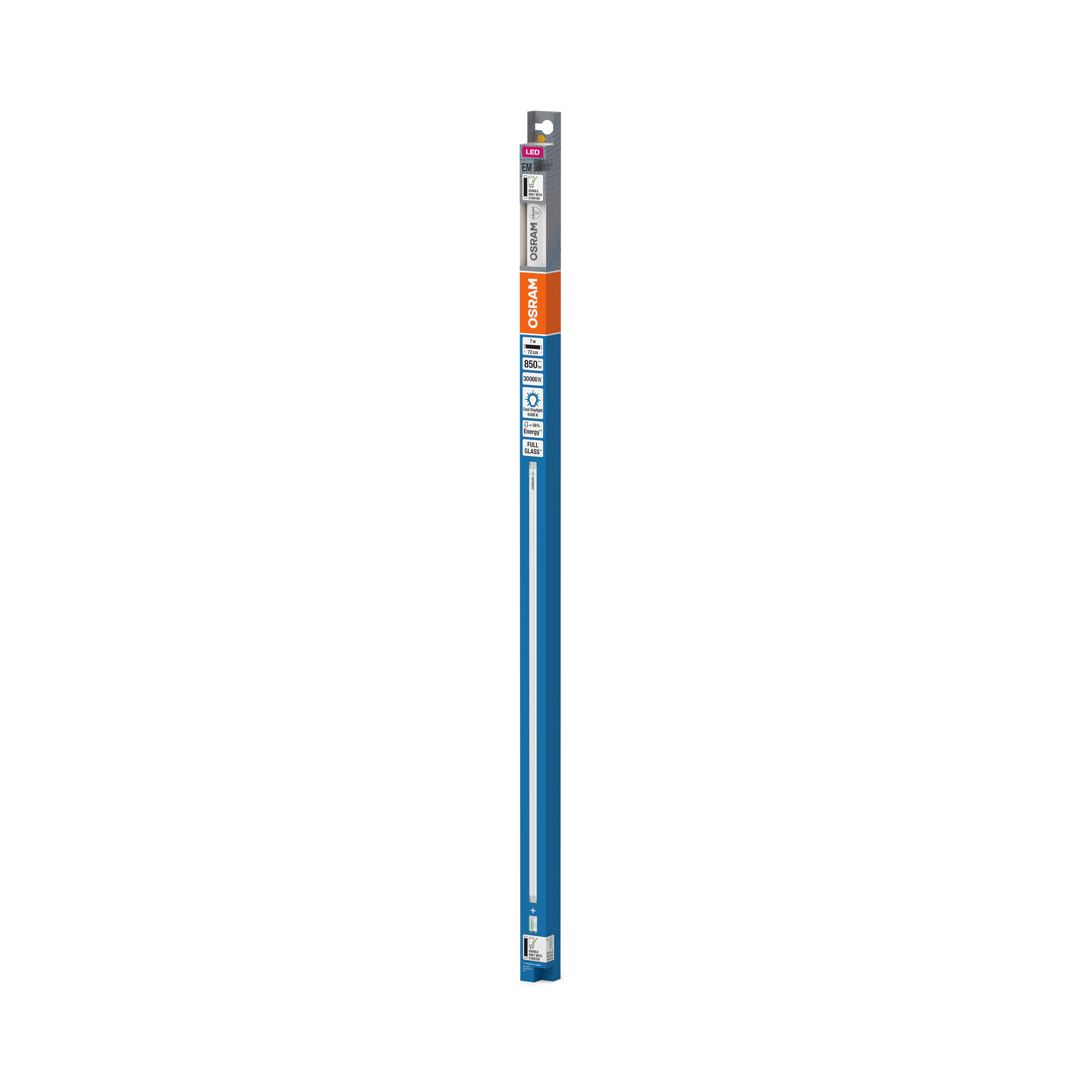 Osram LED Röhre T8 EM 72 cm, kaltes Tageslicht