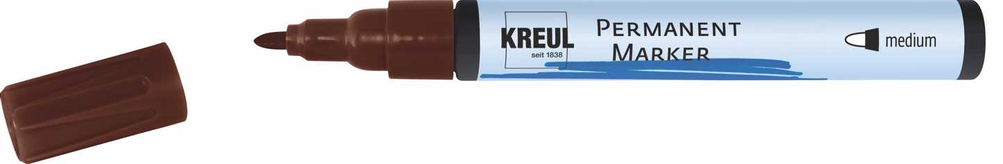 47607_KREUL_PermanentMarker_medium_Dunkelbraun_RGB Permanent Marker
