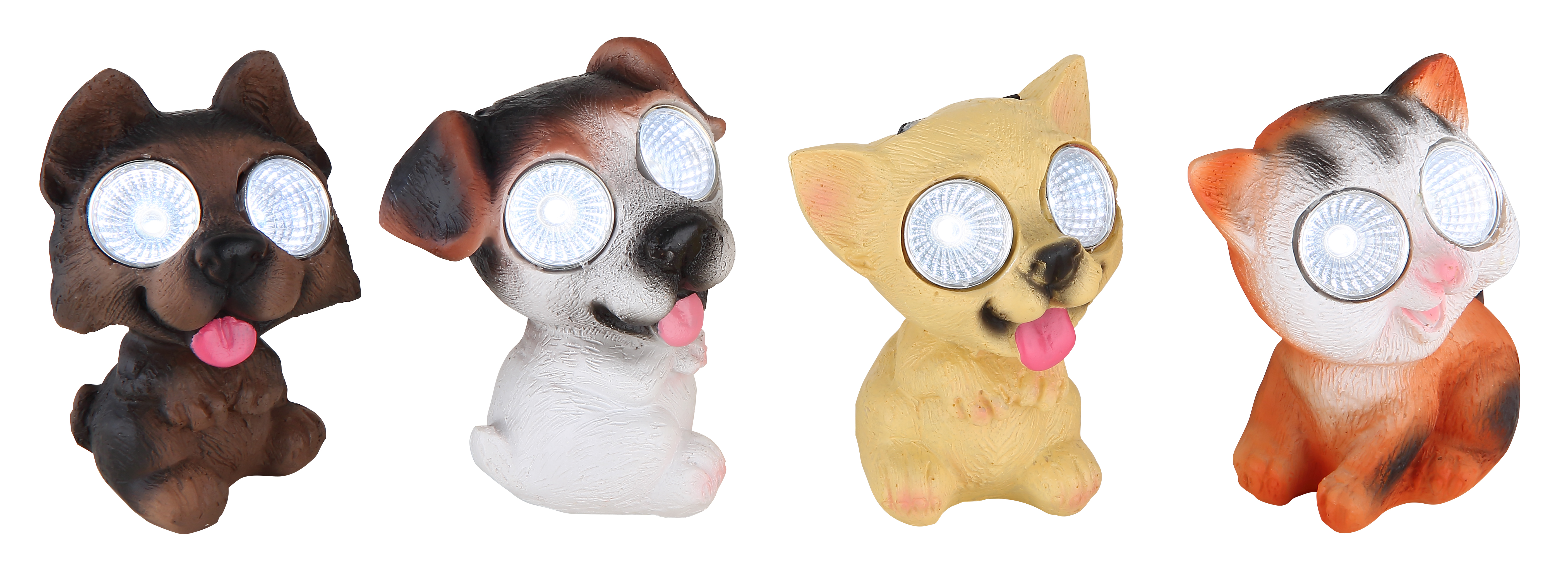 Globo Solarleuchte, Hund und Katze
