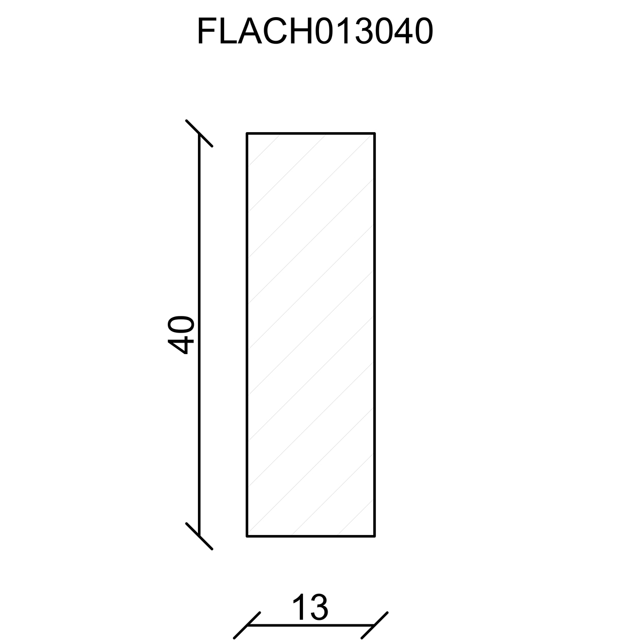 544195-Querschnitt Neuhofer Flachleiste, Fichte/Kiefer astrein roh