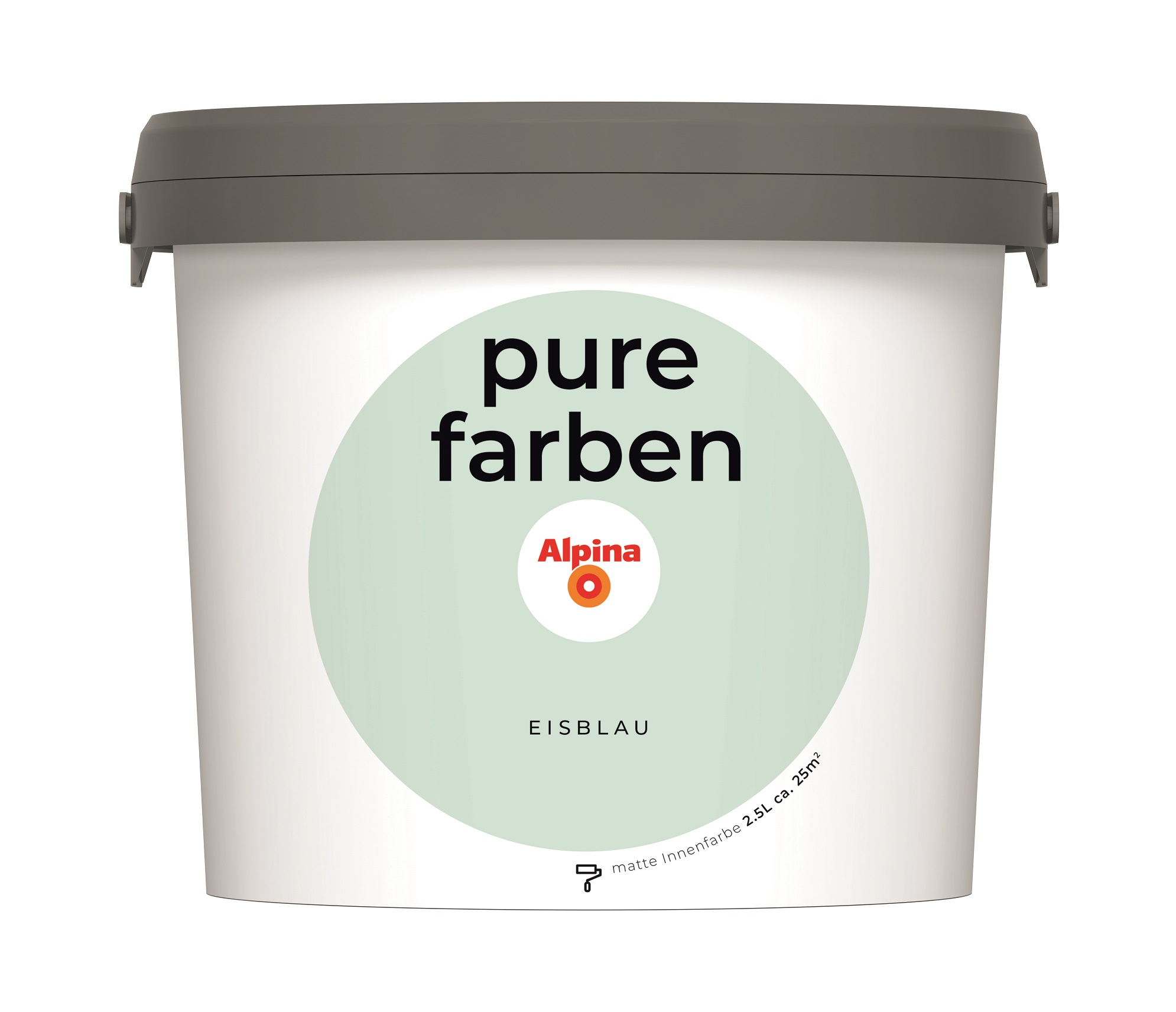 Alpina Pure Farben Eisblau, 2,5 Liter