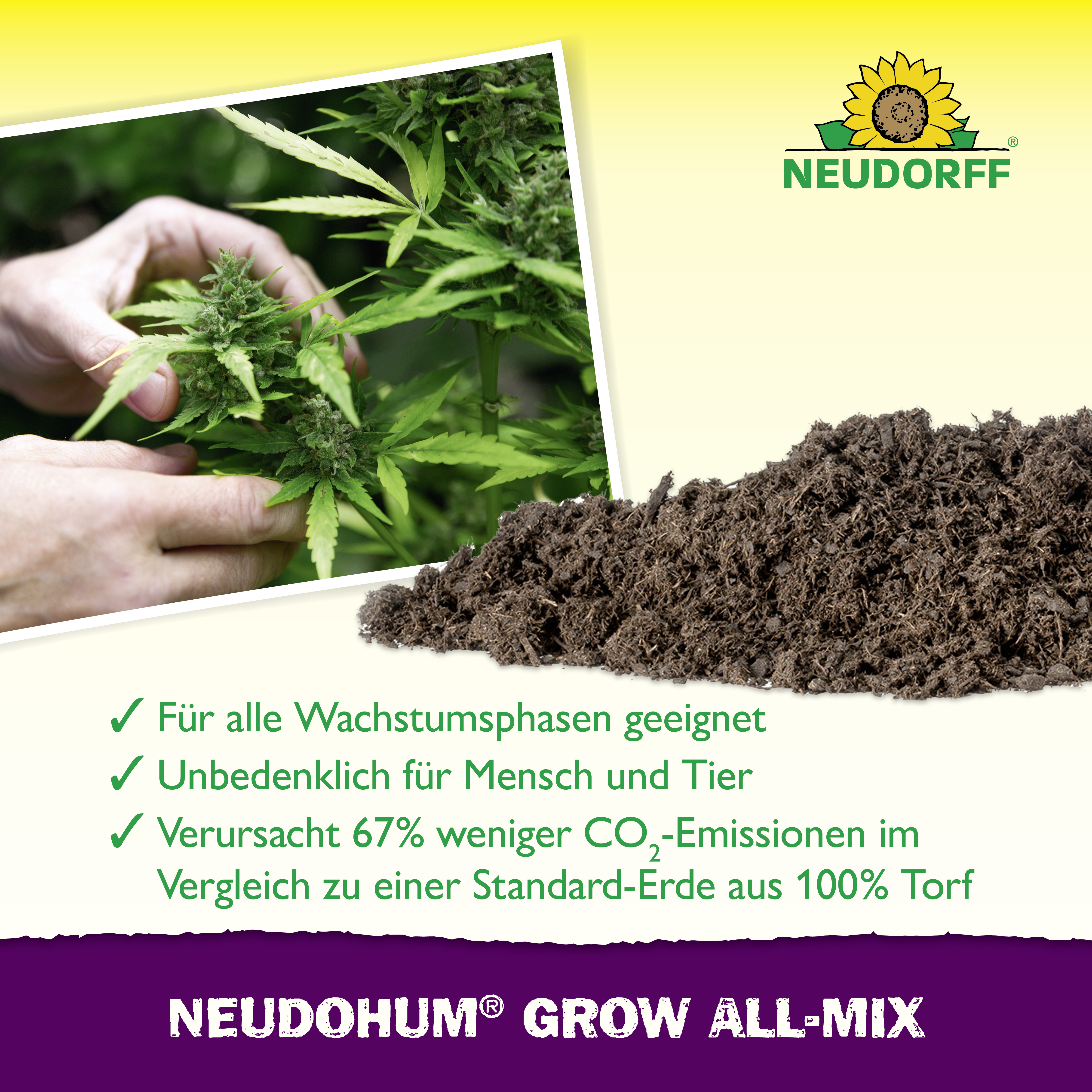 Neudorff NeudoHum Grow All-Mix, 20 l