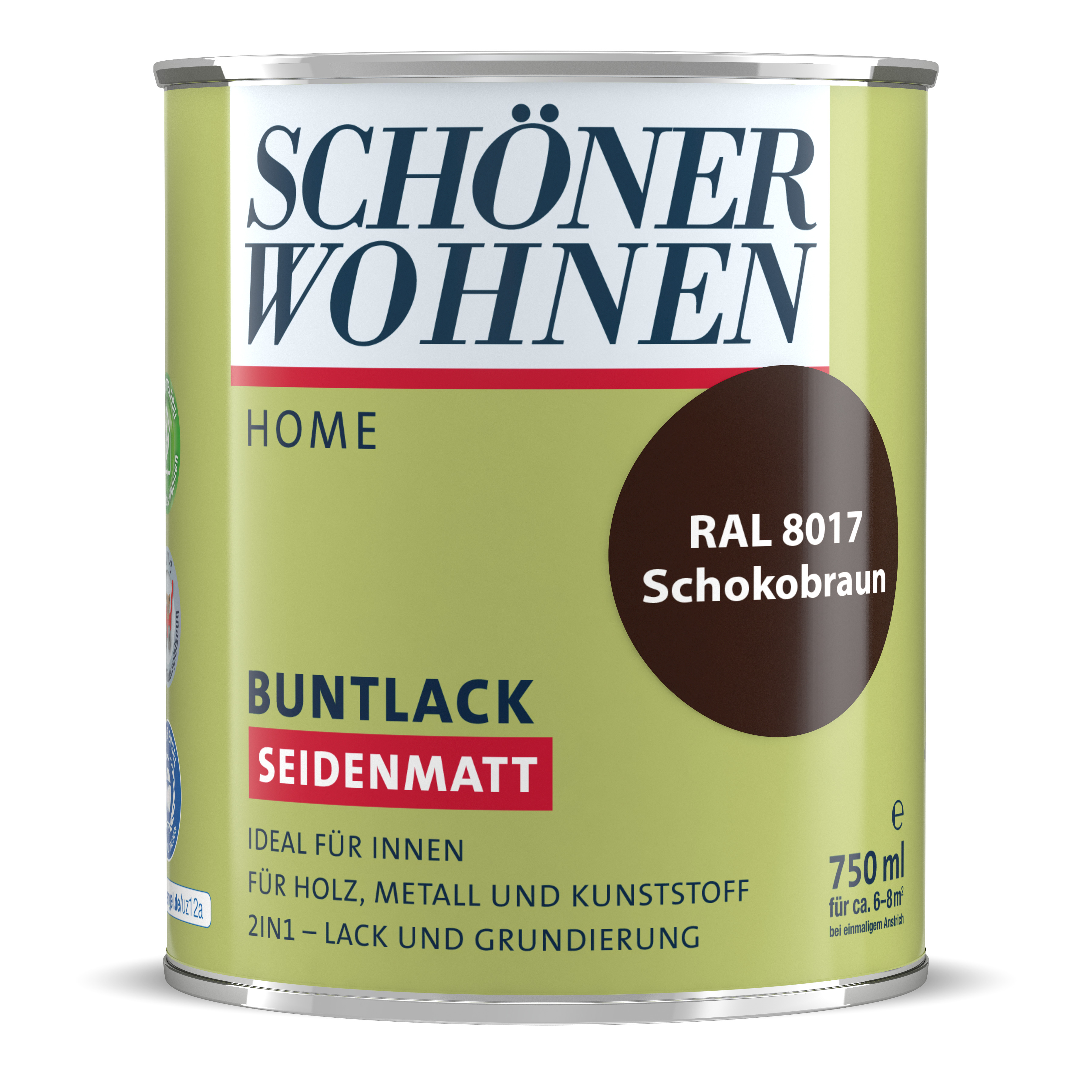 SW_2449-0750-8017 Schöner Wohnen Home Buntlack, seidenmatt, schokobraun
