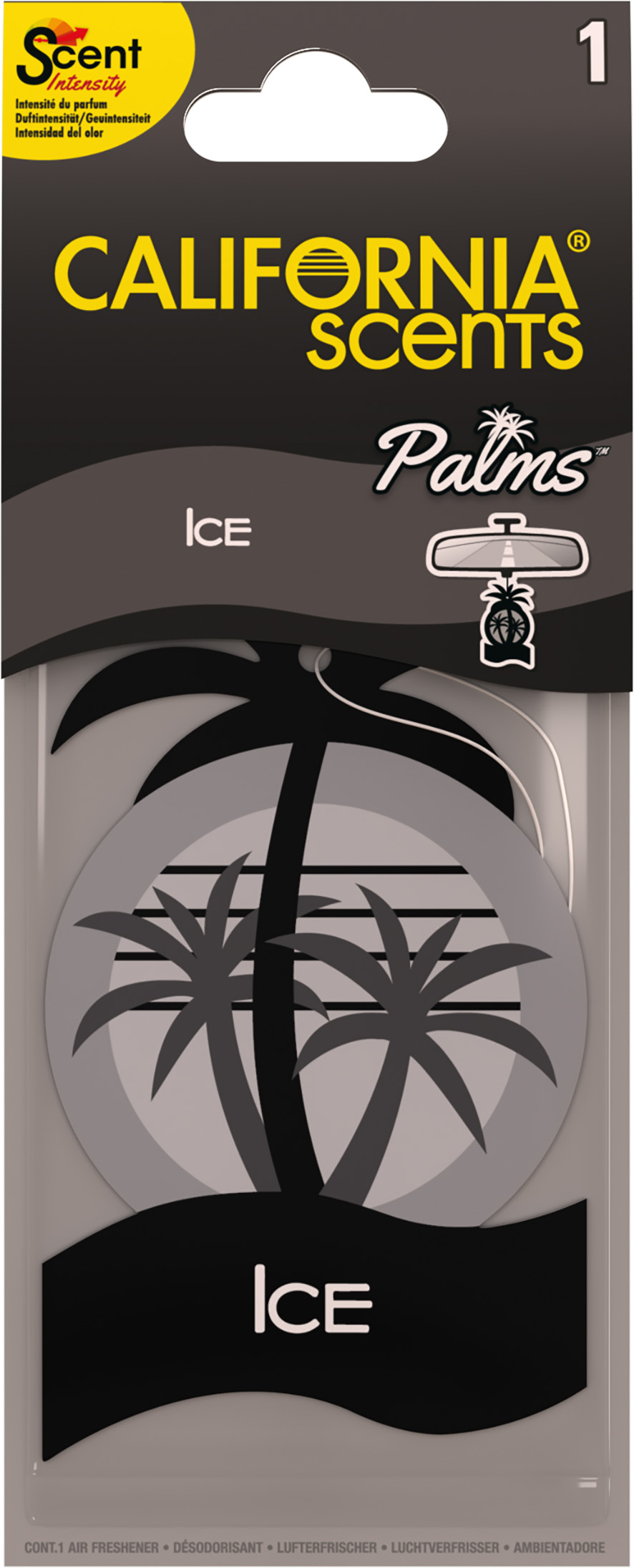 California Scents Auto-Lufterfrischer Papier Palme, Ice California Scents Auto-Lufterfrischer Papier Palme, Ice