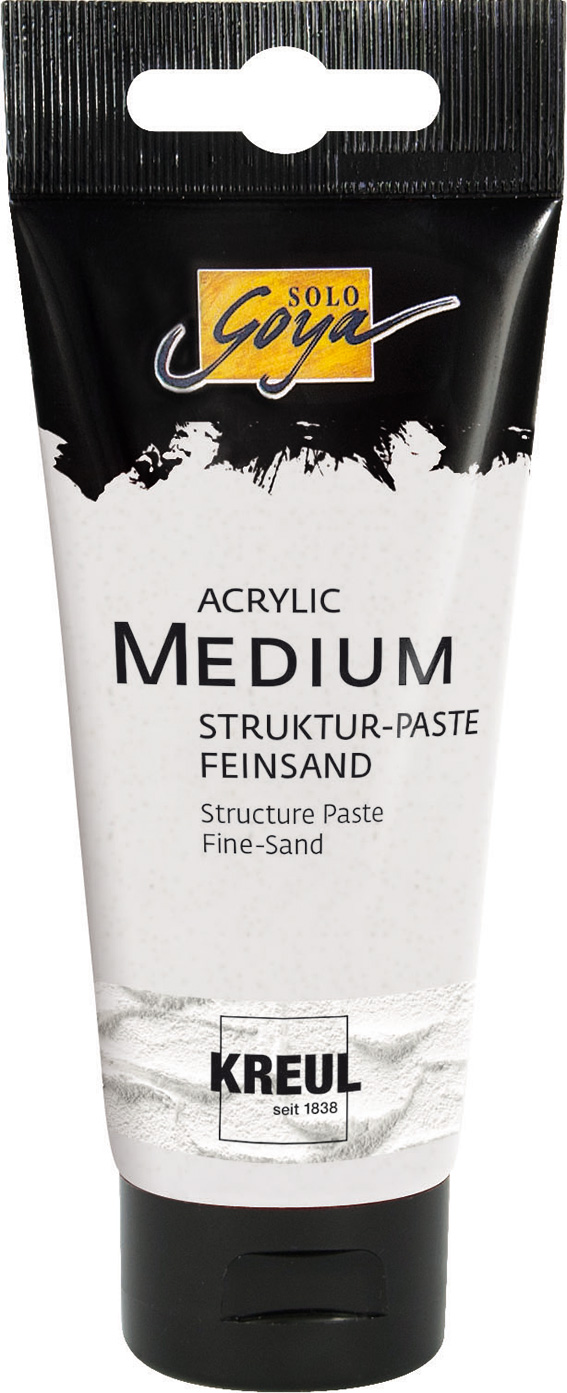 85801_SOLOGOYA_AcrylicMedium_StrukturPaste_Feinsand_100ml_RGB Struktur-Paste