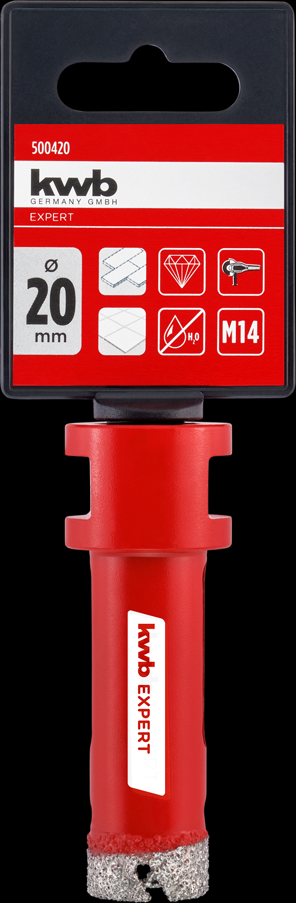 kwb Diamant-Fliesenbohrer M14, 20 mm kwb Diamant-Fliesenbohrer M14, 20 mm