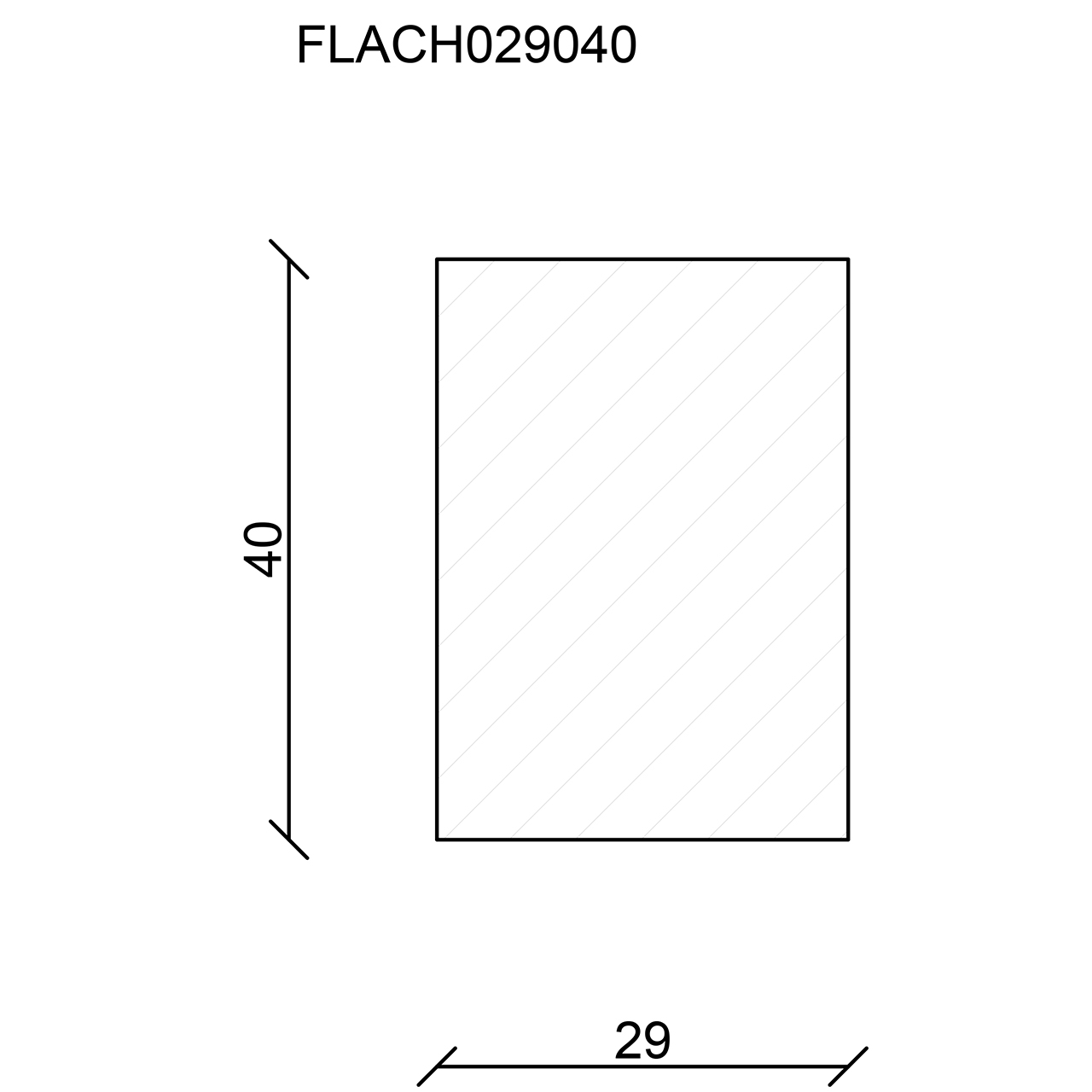 544257-Querschnitt Neuhofer Flachleiste, Fichte/Kiefer astrein roh