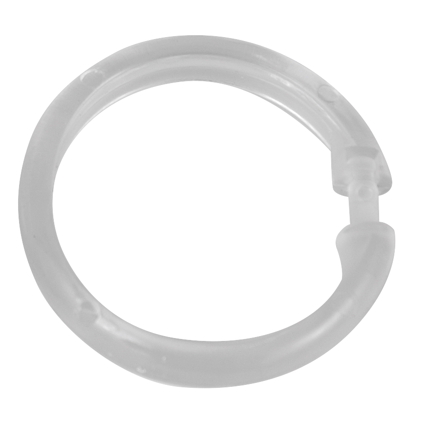 Schöner Wohnen Duschvorhangringe groß, transparent Schöner Wohnen Duschvorhangringe groß, transparent