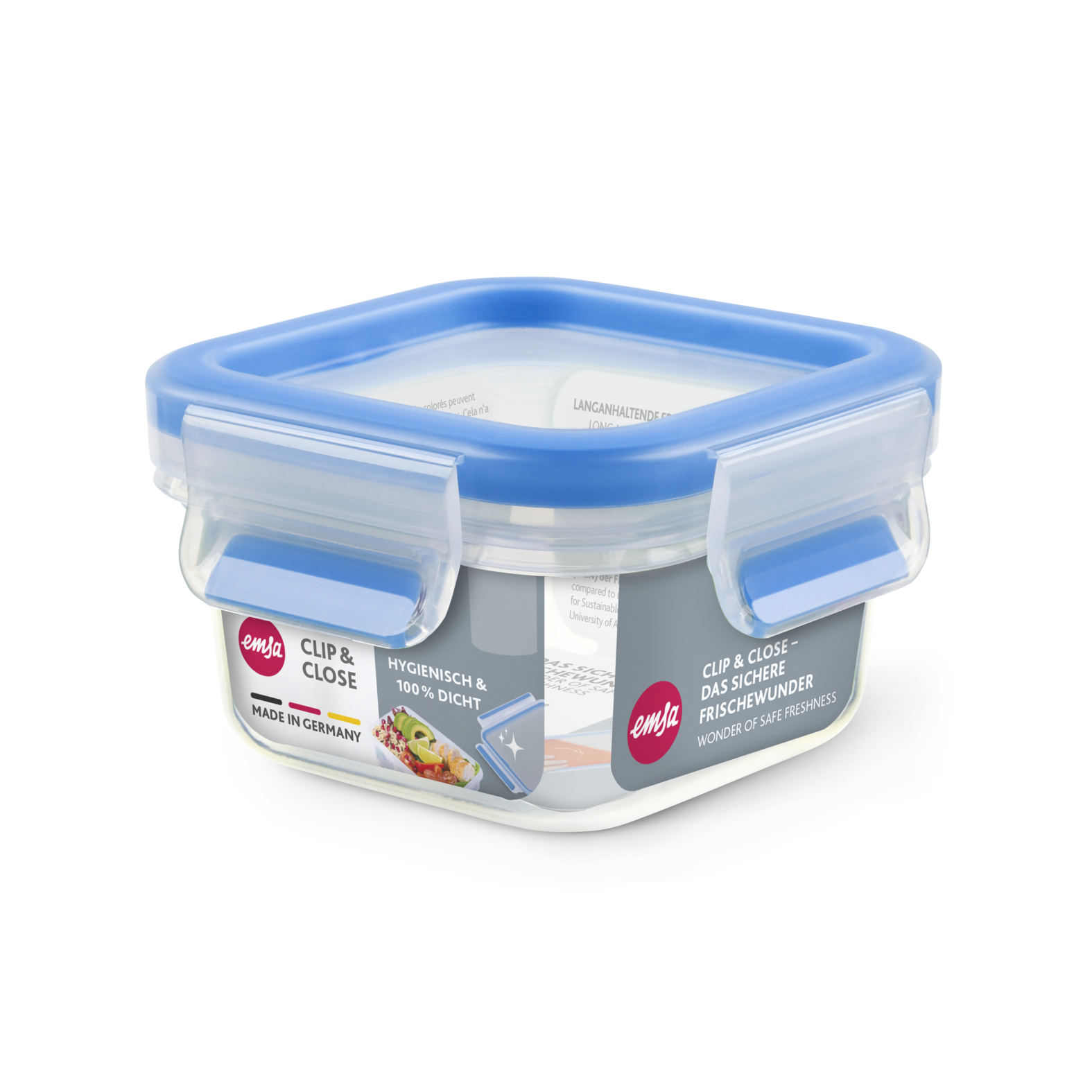 EMSA Clip & Close Frischhaltedose 0,20 L, quadratisch EMSA Clip & Close Frischhaltedose 0,20 L, quadratisch