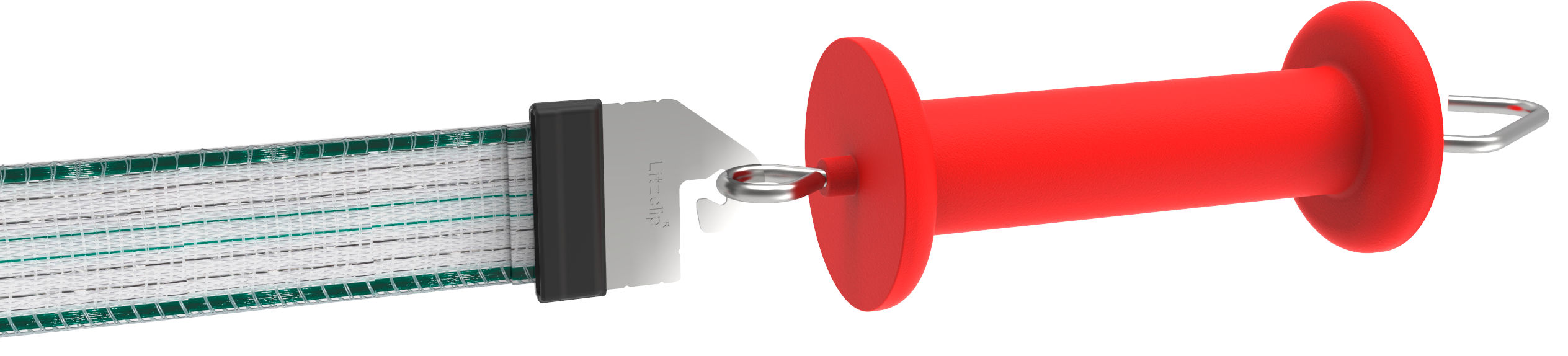 Kerbl Torgriffverbinder Litzclip 40mm, Edelstahl