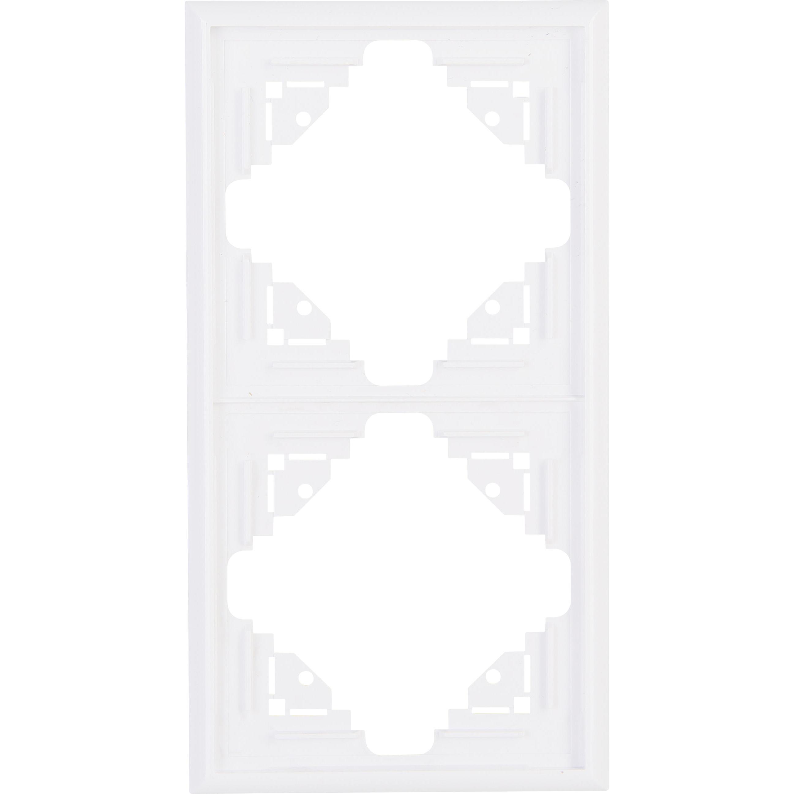 Kopp MALTA Abdeckrahmen 2-fach, arktisweiß Kopp MALTA Abdeckrahmen 2-fach, arktisweiß