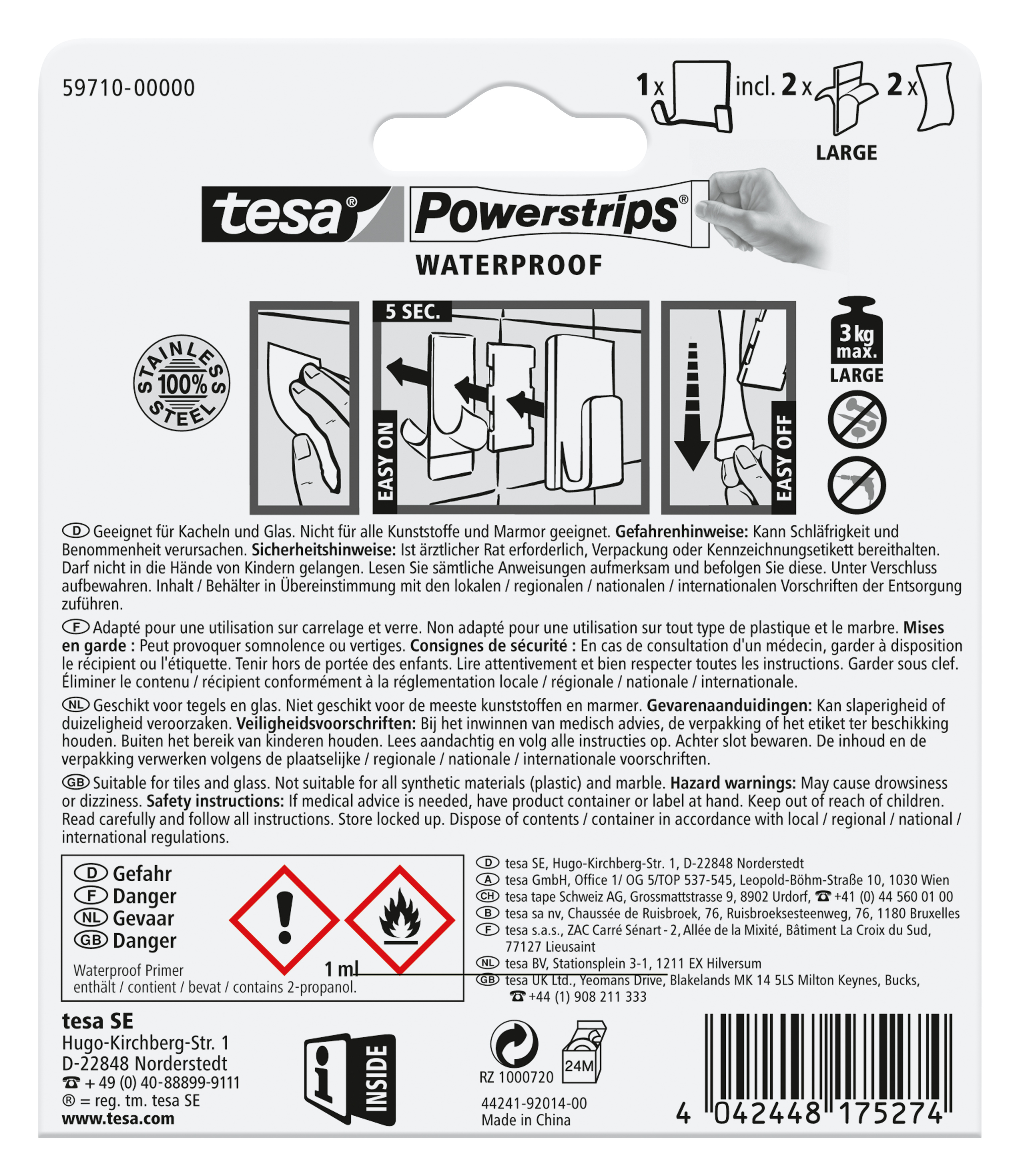 tesa Powerstrips® waterproof tesa Powerstrips® waterproof