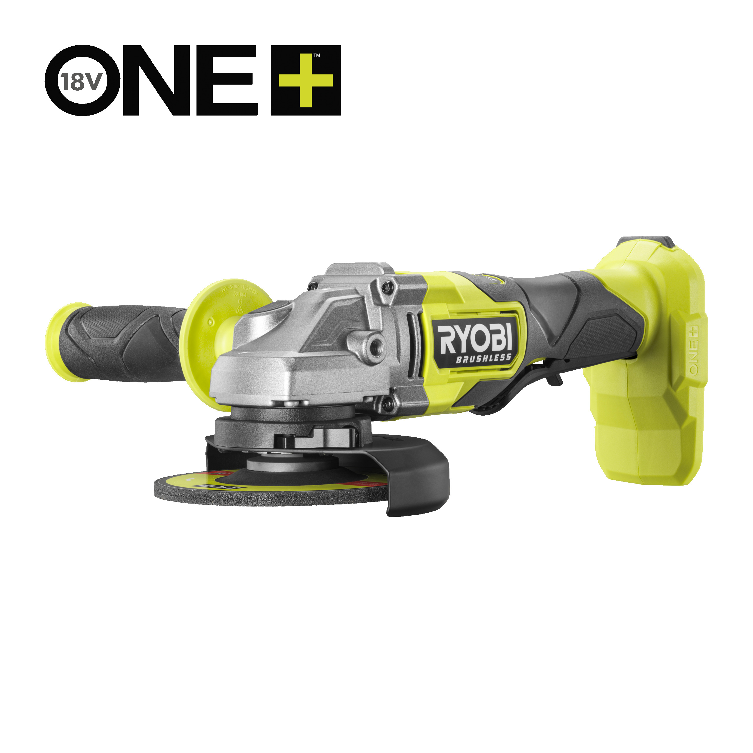 Ryobi 18 V ONE+ Brushless Akku-Winkelschleifer RAG18BL-0, Scheibendurchmesser 125mm, ohne Akku und Ladegerät"