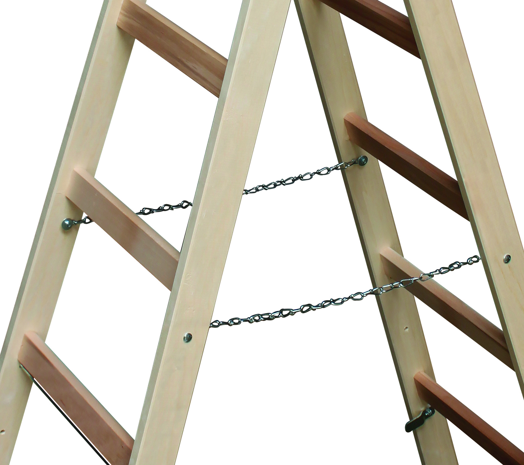 Krause Stabilo Holz Doppelleiter, 2x7 Sprossen Krause Stabilo Holz Doppelleiter, 2x7 Sprossen