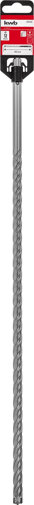 Kwb Hammerbohrer HB4X, 12 x 460 mm SB