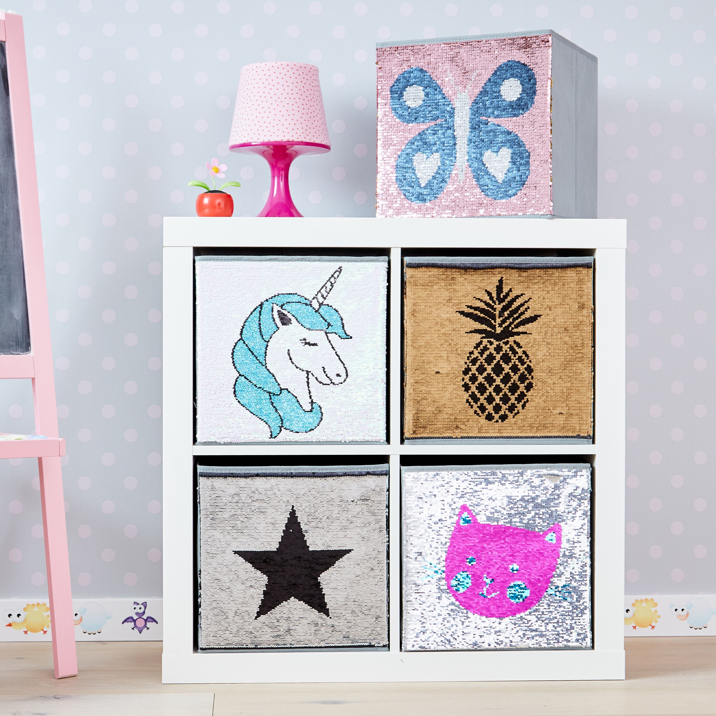 4260428676171-PT05 ZAUBERKISTE EINHORN 32X32X32 CM