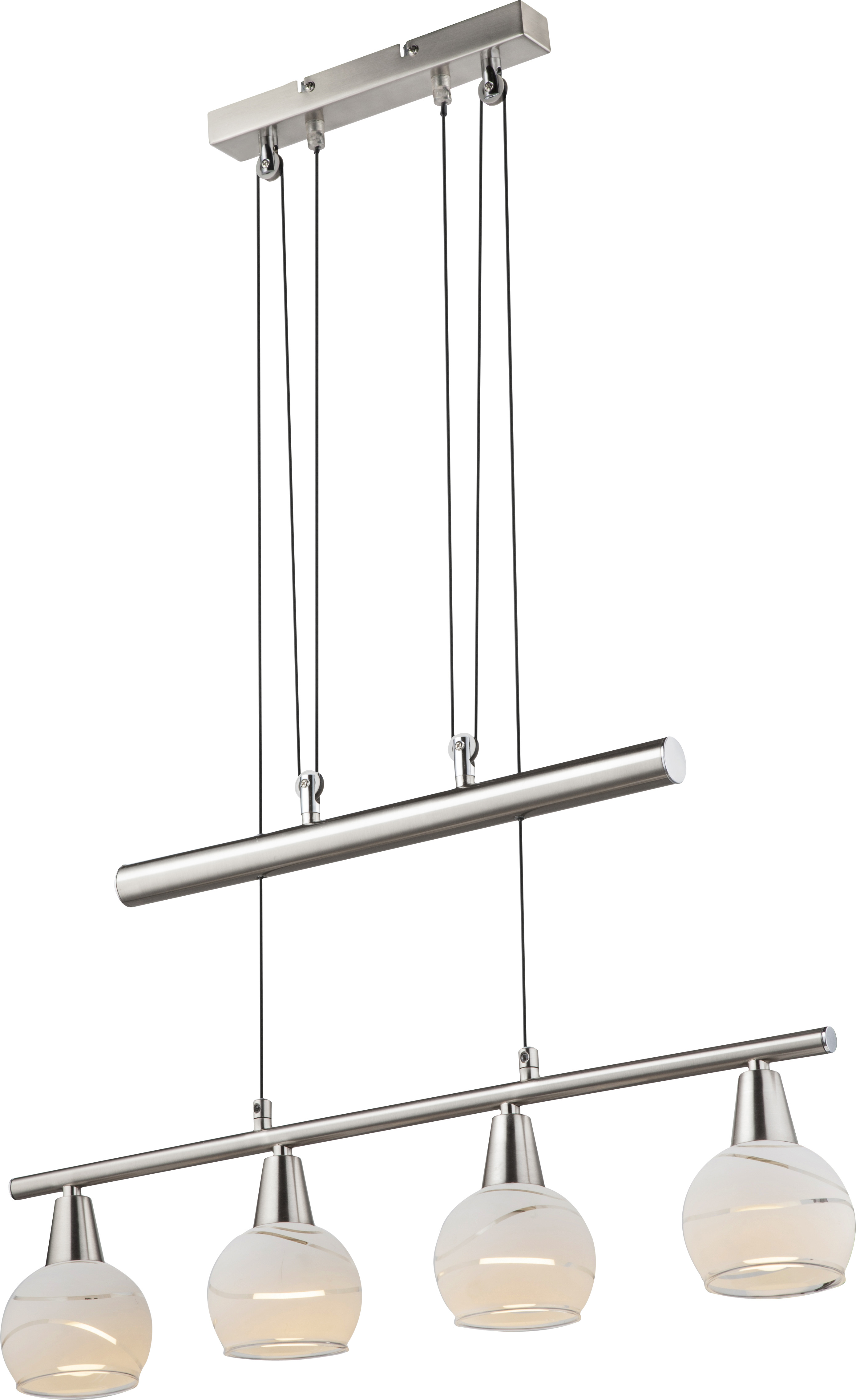 GLOBO HÄNGELEUCHTE 4X4W 400LM NICKEL-MATT