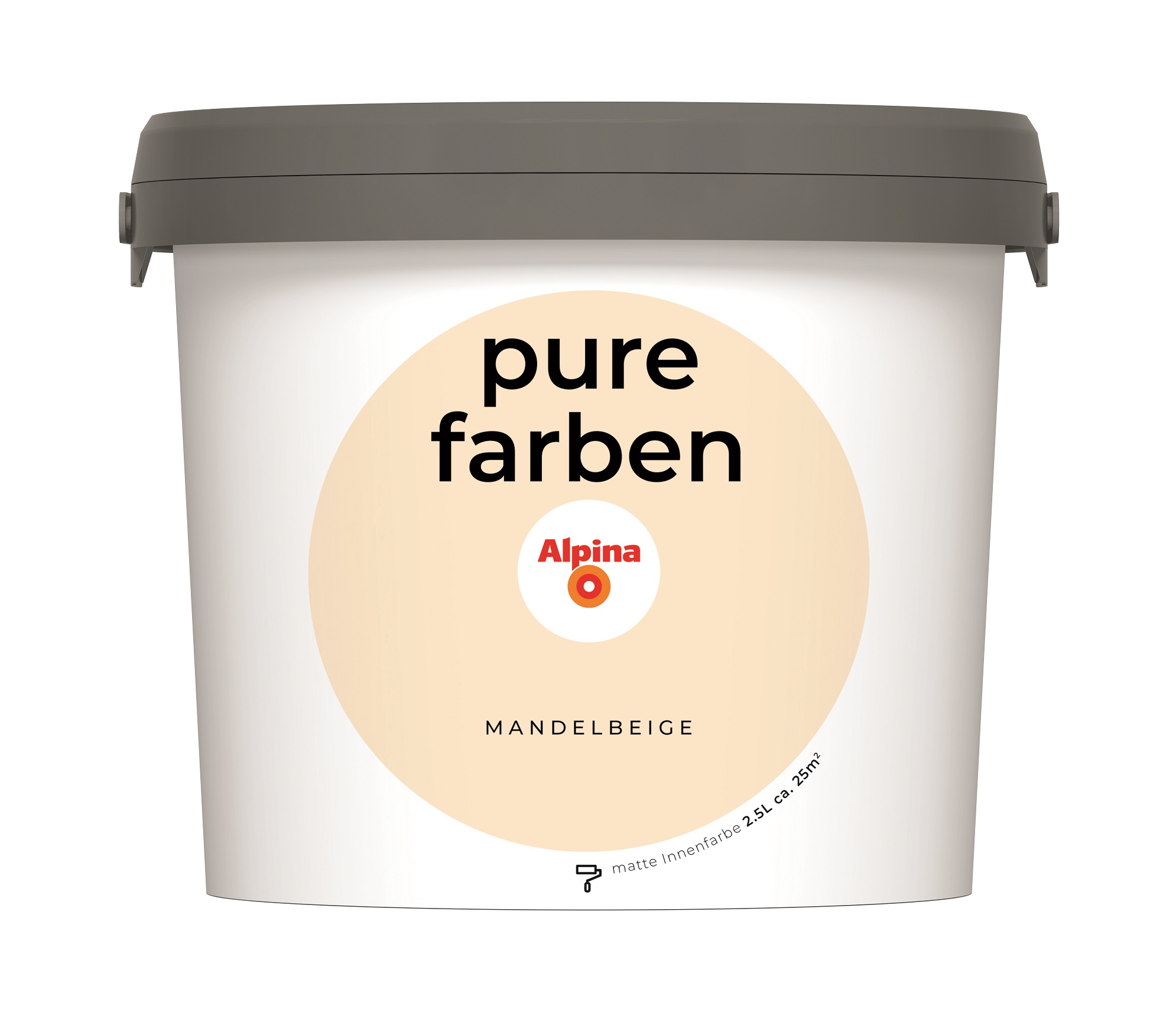 Alpina Pure Farben Mandelbeige, 2,5 Liter