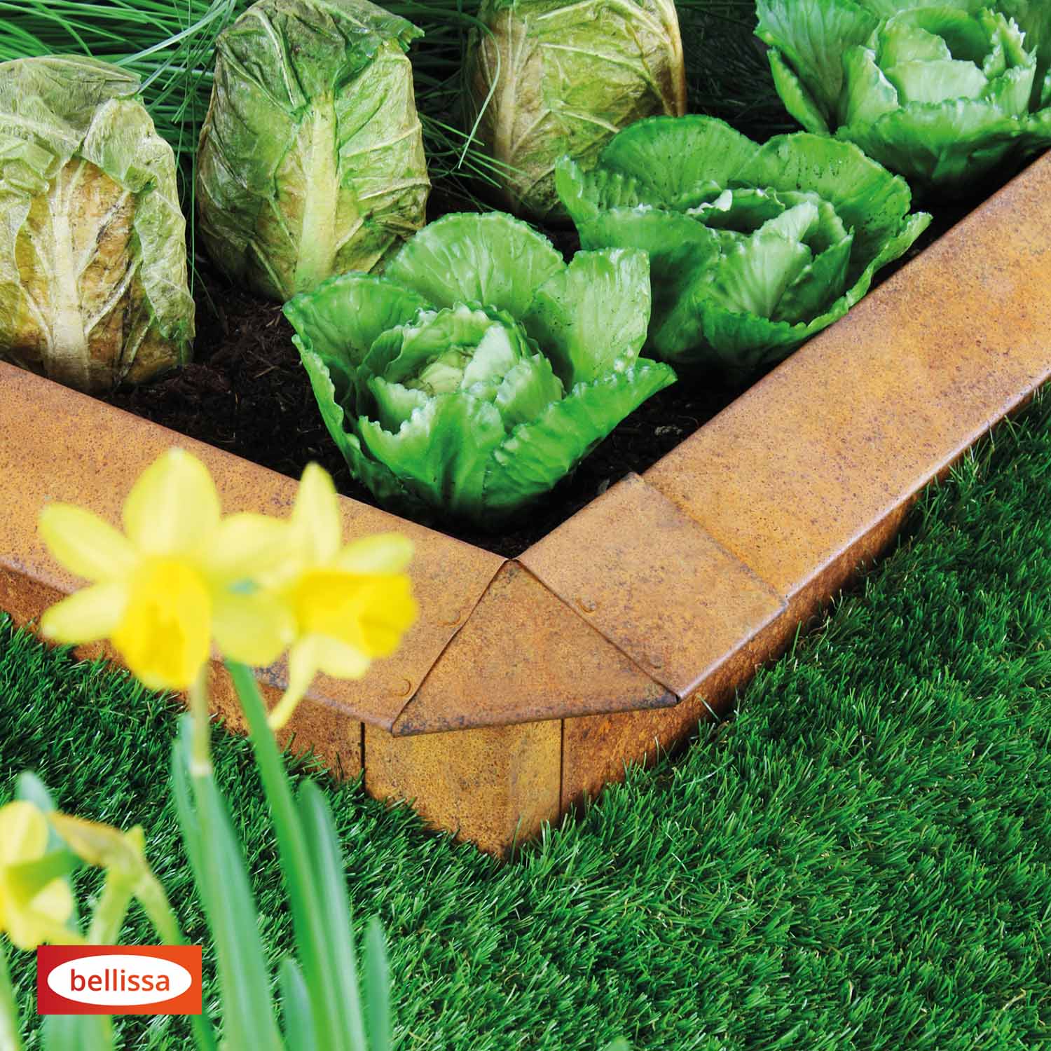 bellissa Schneckenblech Corten, 100 x 20 cm