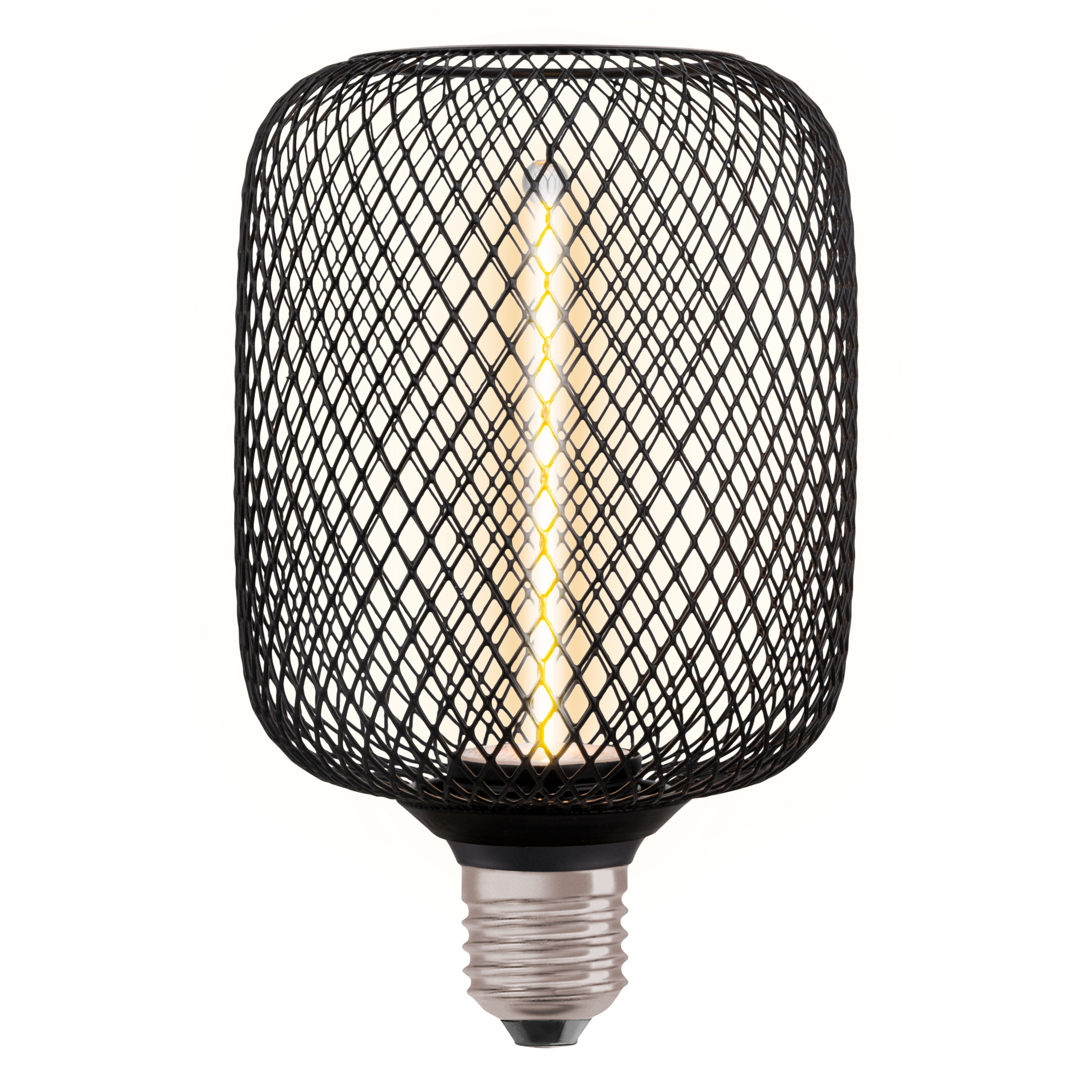 Osram LED Leuchte Quadrat, schwarz, warmweiß, E27