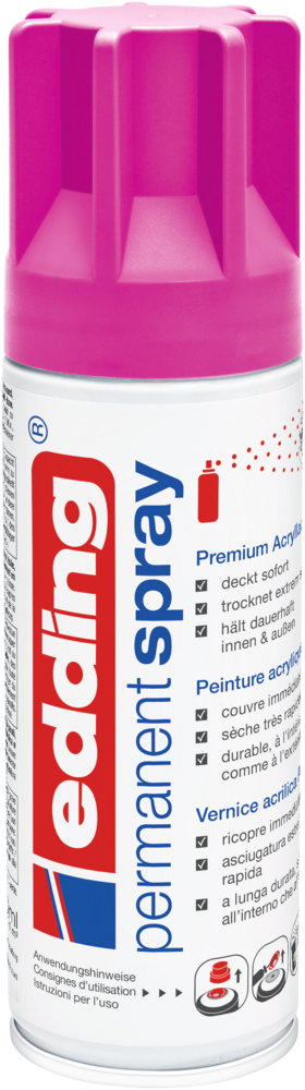 Edding 5200 Permanentspray Premium Acryllack telemagenta matt Edding 5200 Permanentspray Premium Acryllack telemagenta matt