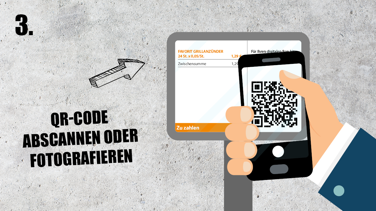 QR-Code abscannen oder fotografieren