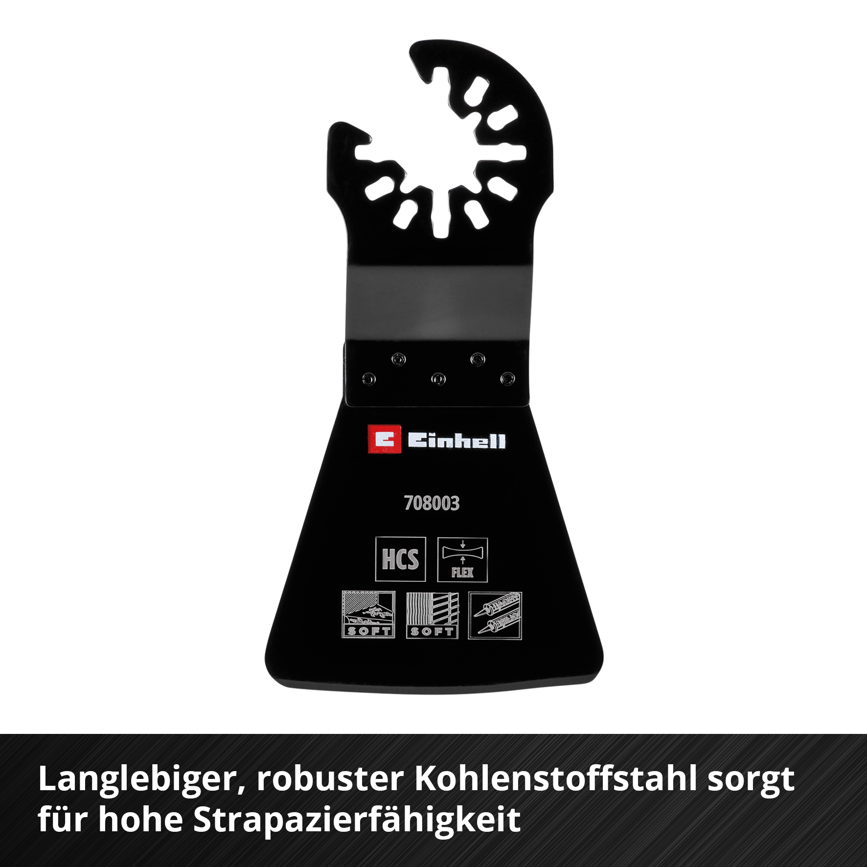 Einhell HCS-Schaber mit Universalaufnahme, flexibel, 52 x 45 mm